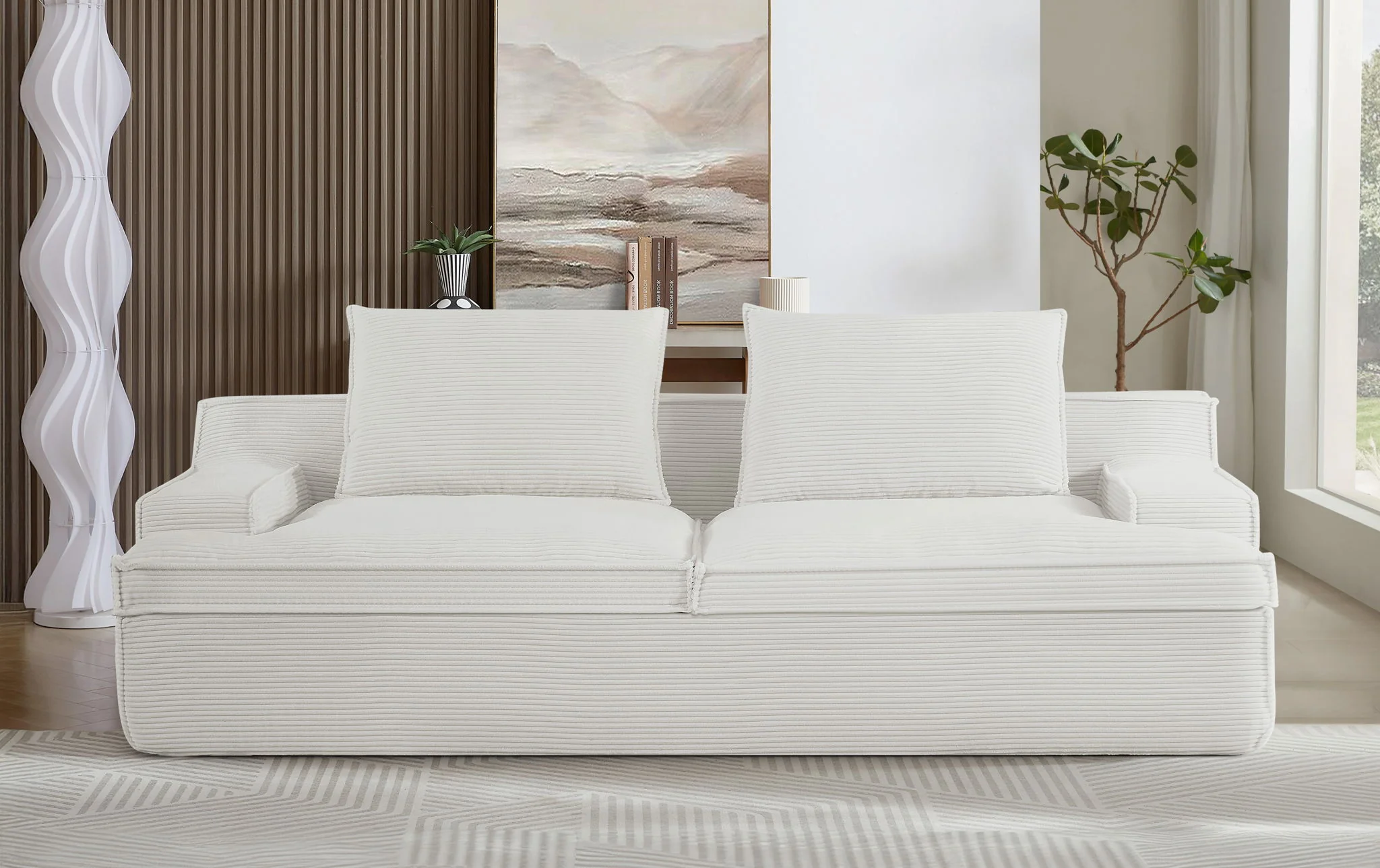 Nimbus - Oversized Full Foam 4 Seater Couch For Living Room Upholstered In Soft, Wide Armrests - Image 21