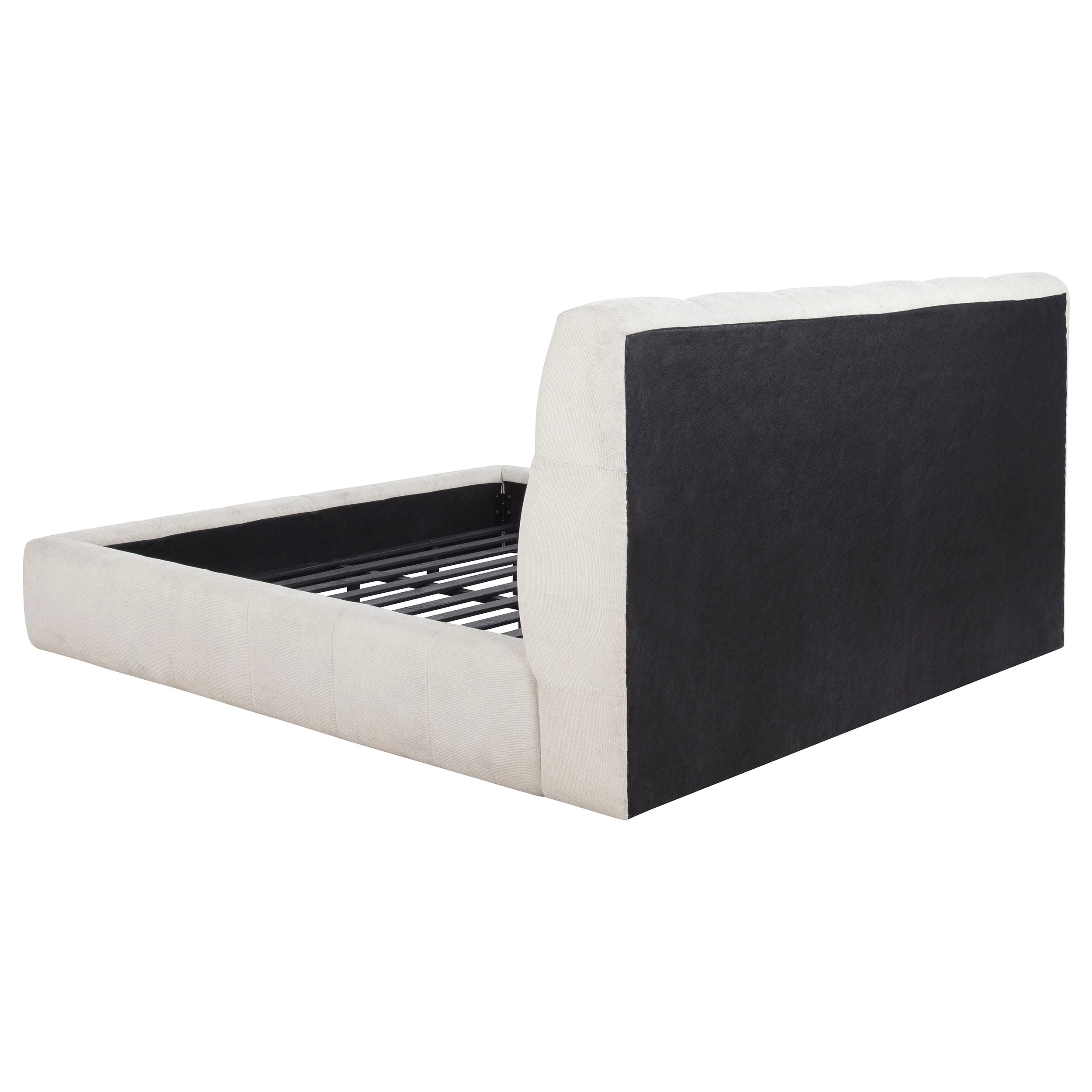 Nollet 48-inch Upholstered California King Platform Bed Cream - Image 2
