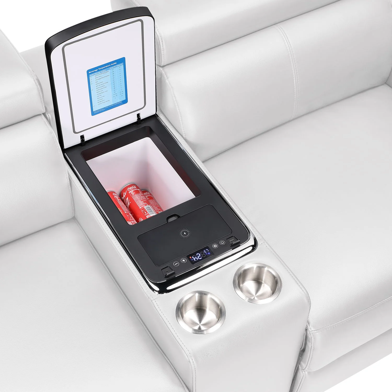 Nova - Sectional With Bluetooth Speaker, LED And Lifting Wine Cabinet - Image 52