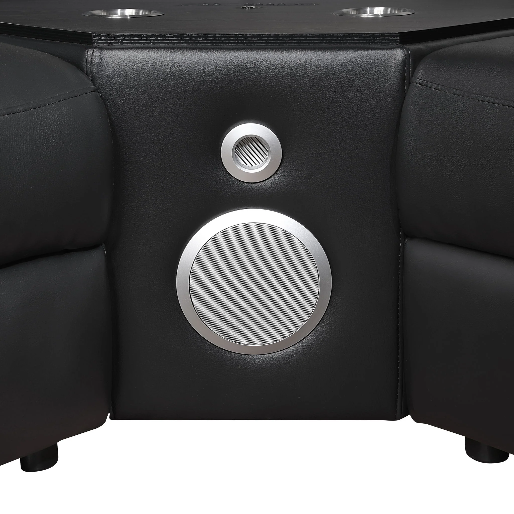 Nova - Sectional With Bluetooth Speaker, LED And Lifting Wine Cabinet - Image 61