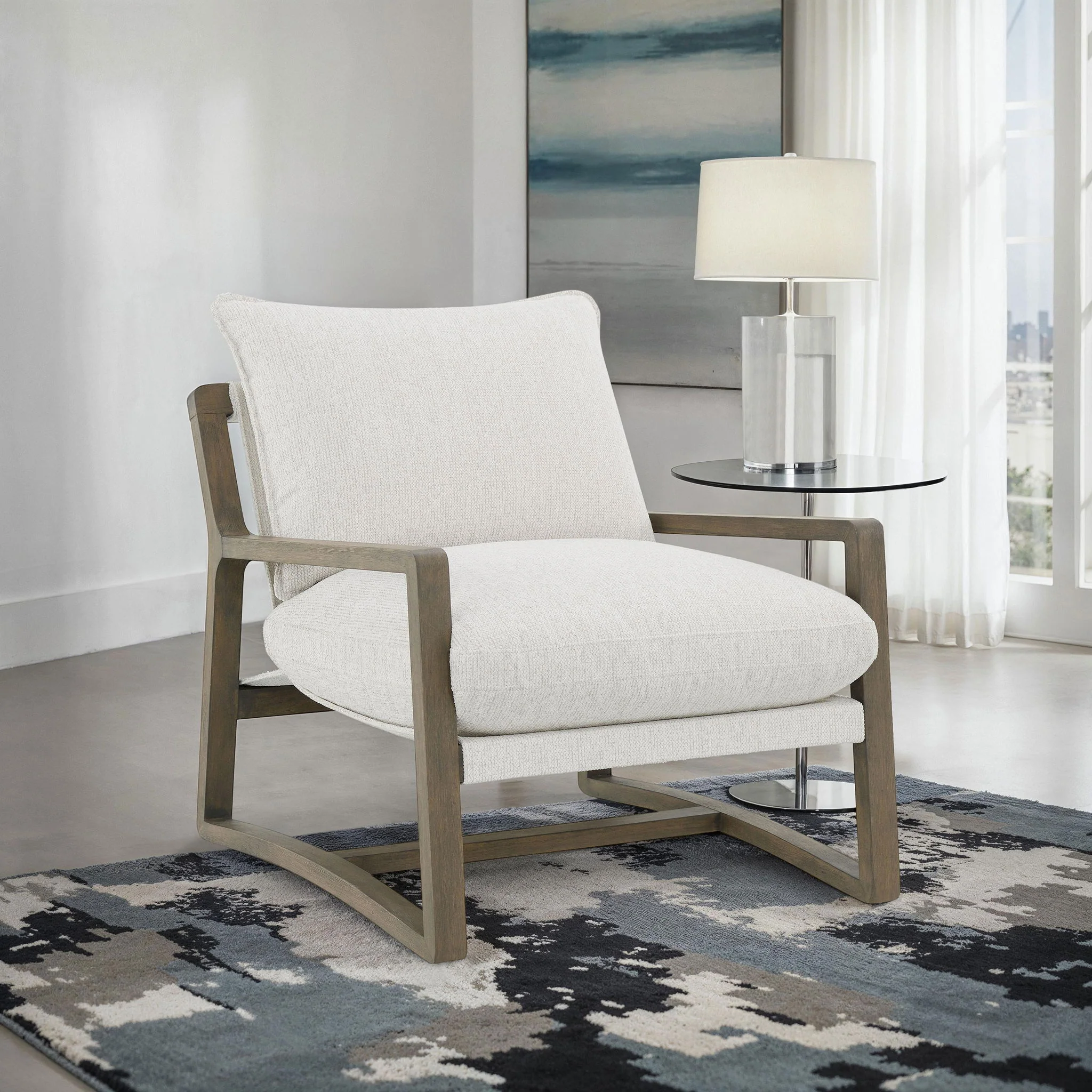 O'Brien - Upholstered Accent Chair - Sand - Image 4
