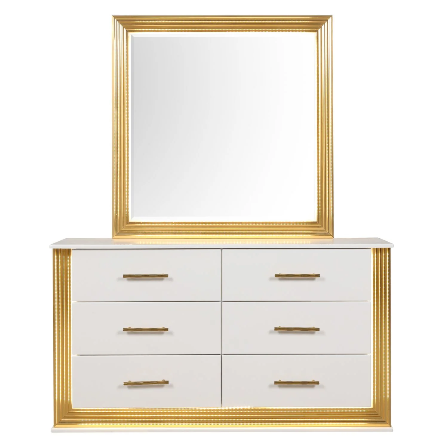 Obsession - 6 Drawer Dresser - White - Image 3