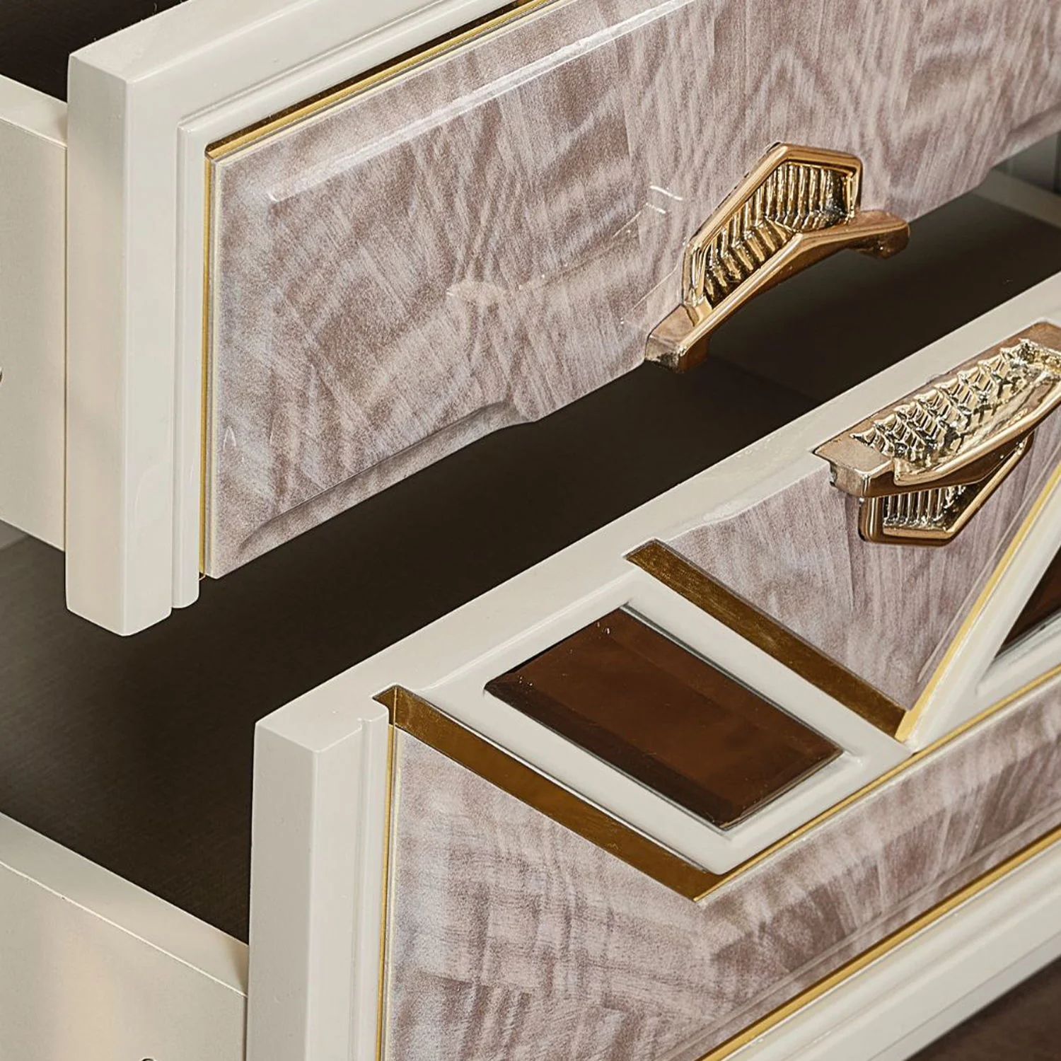 Omari - 2 Drawer Nightstand - Beige - Image 4