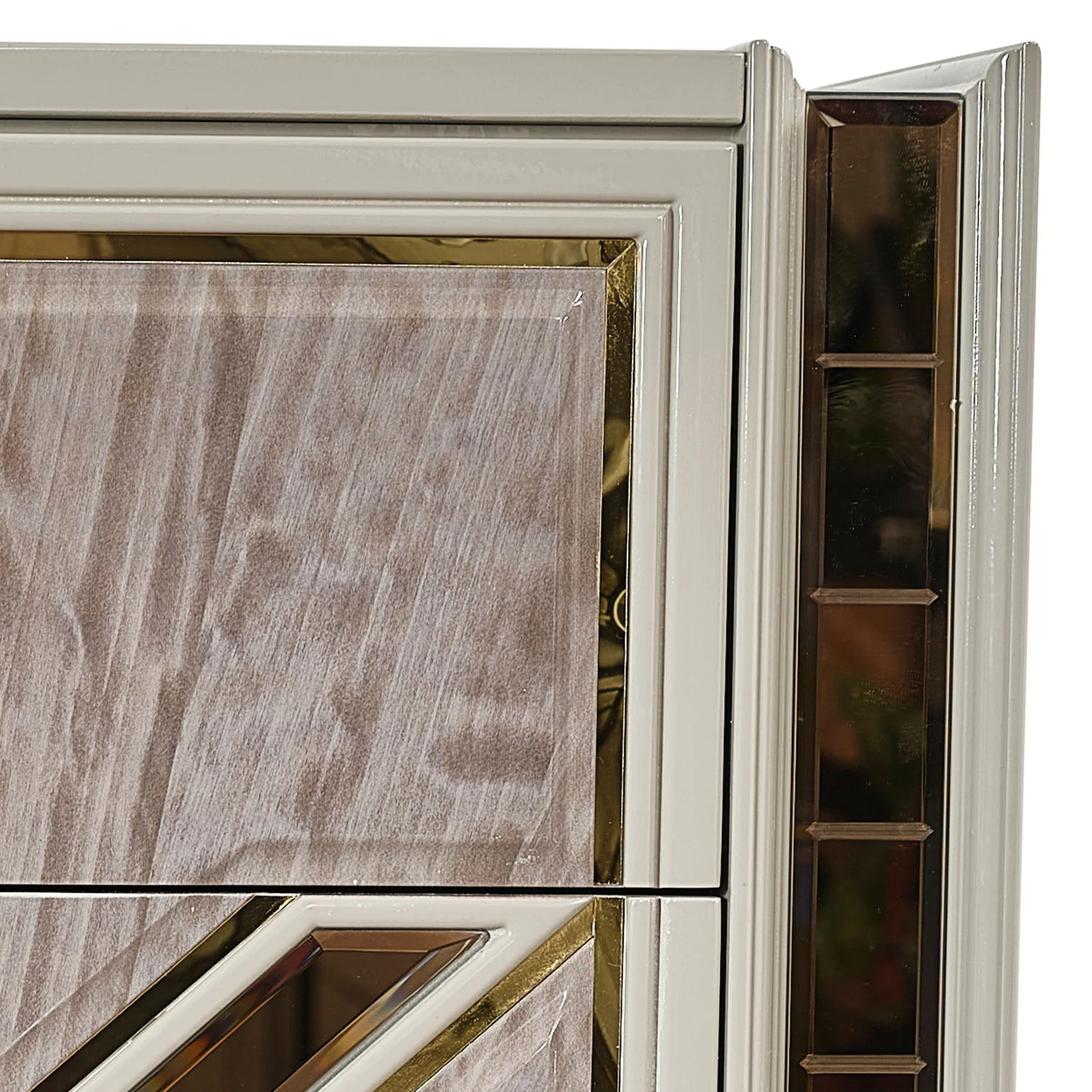 Omari - 5 Drawer Chest - Beige - Image 4