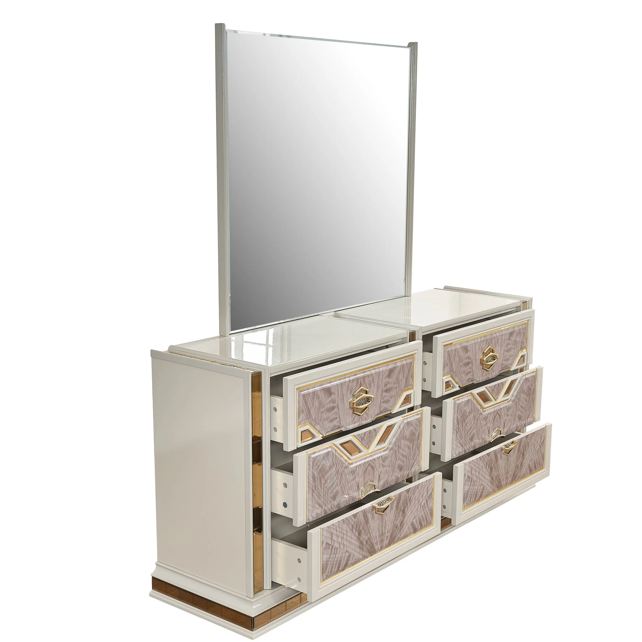 Omari - 6 Drawer Dresser - Beige - Image 9