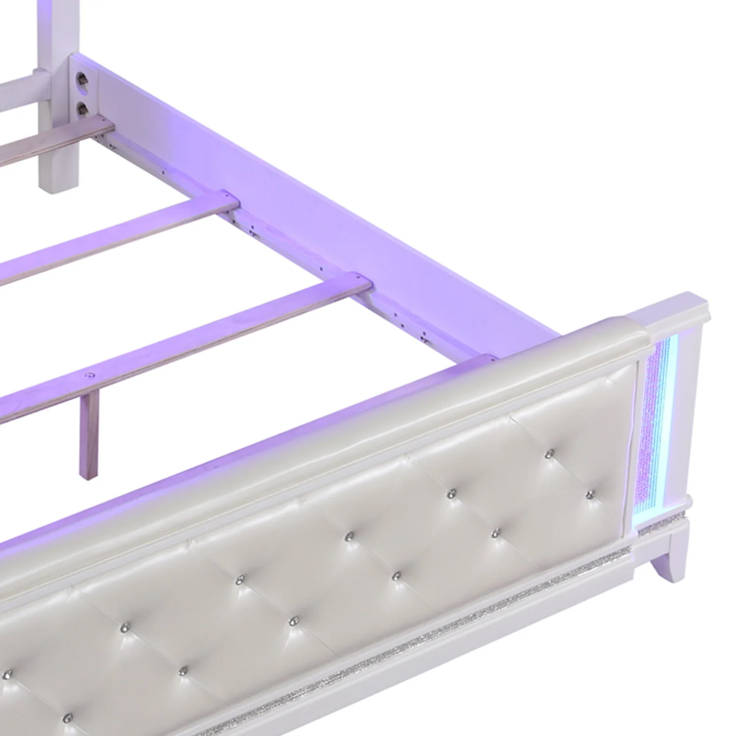 Opium - King Size Tufted Bed - White - Image 8
