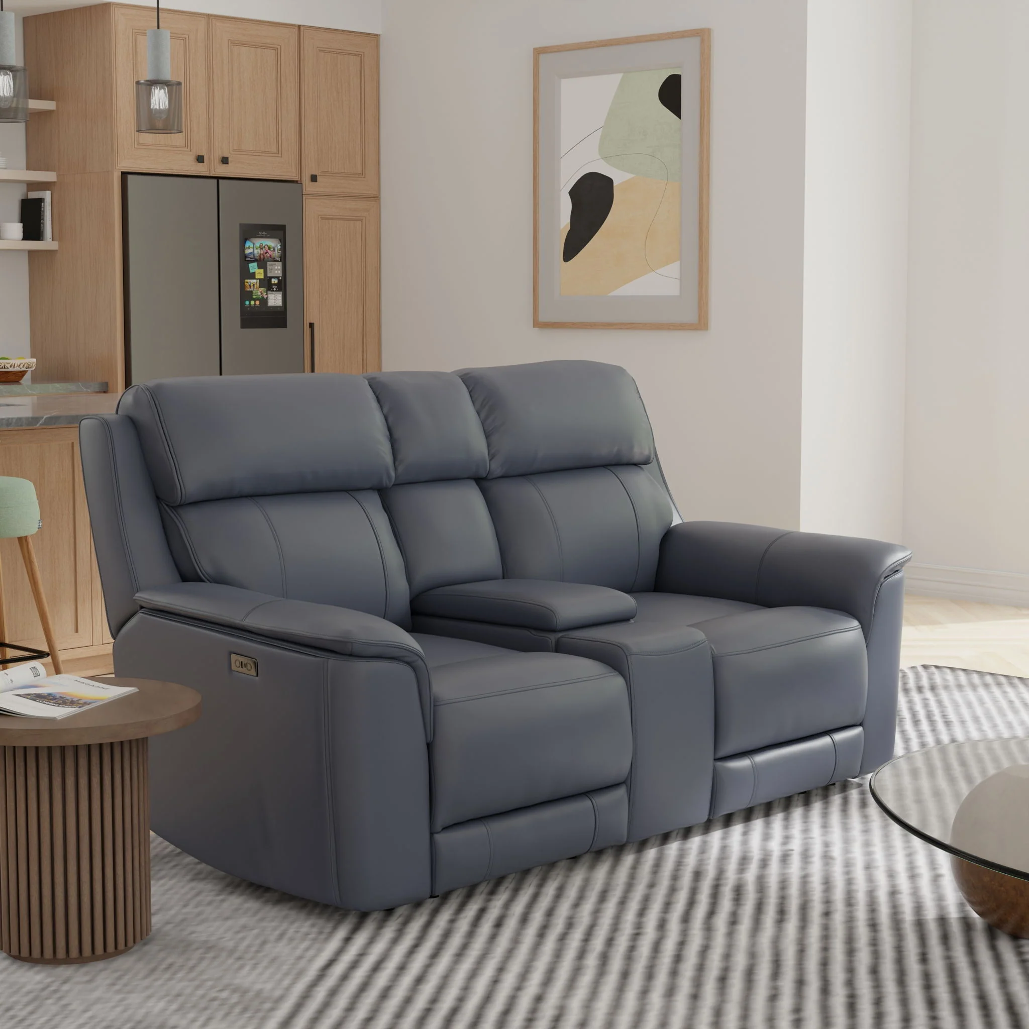 Oslo - Dual Power Reclining Loveseat With Console - Image 11