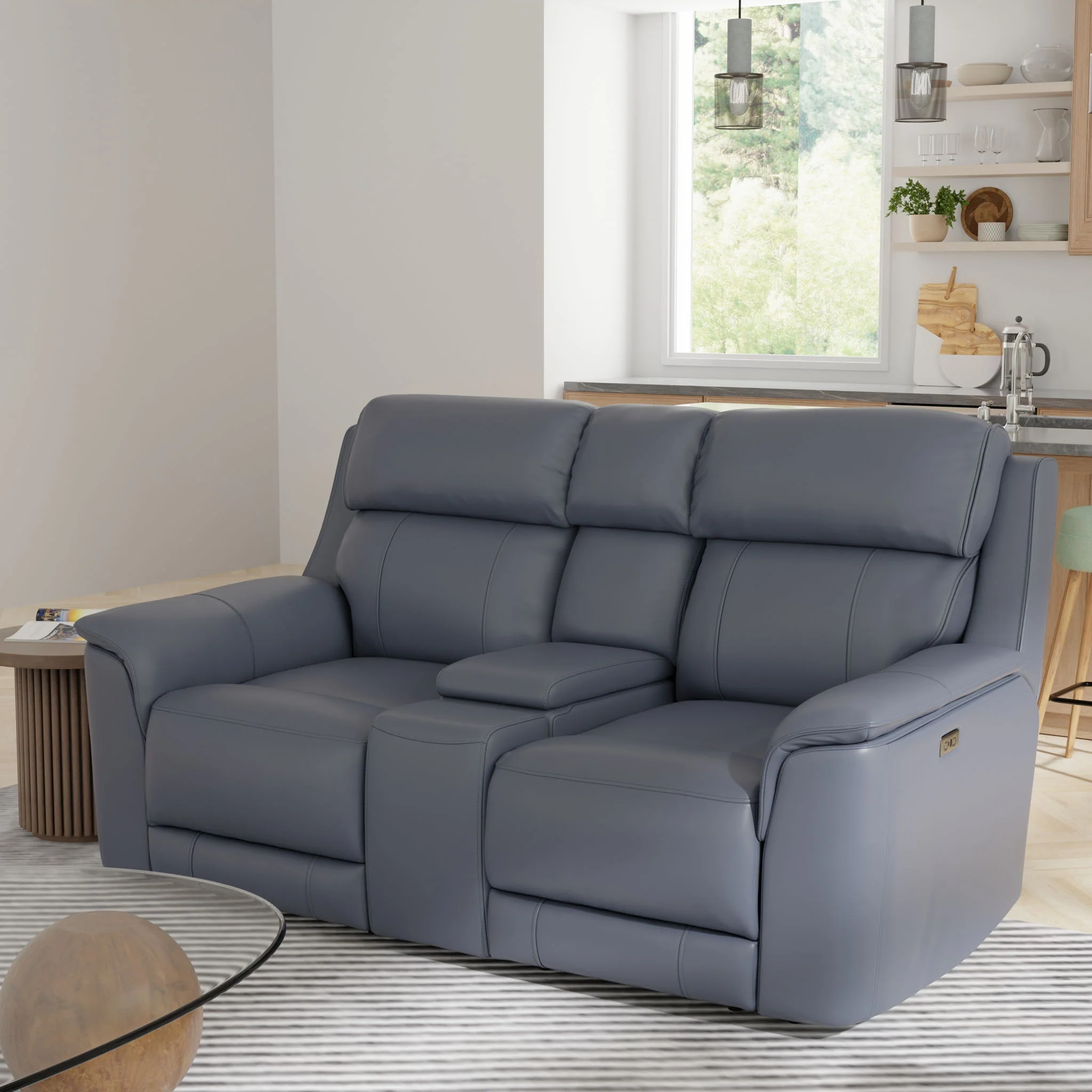 Oslo - Dual Power Reclining Loveseat With Console - Image 12