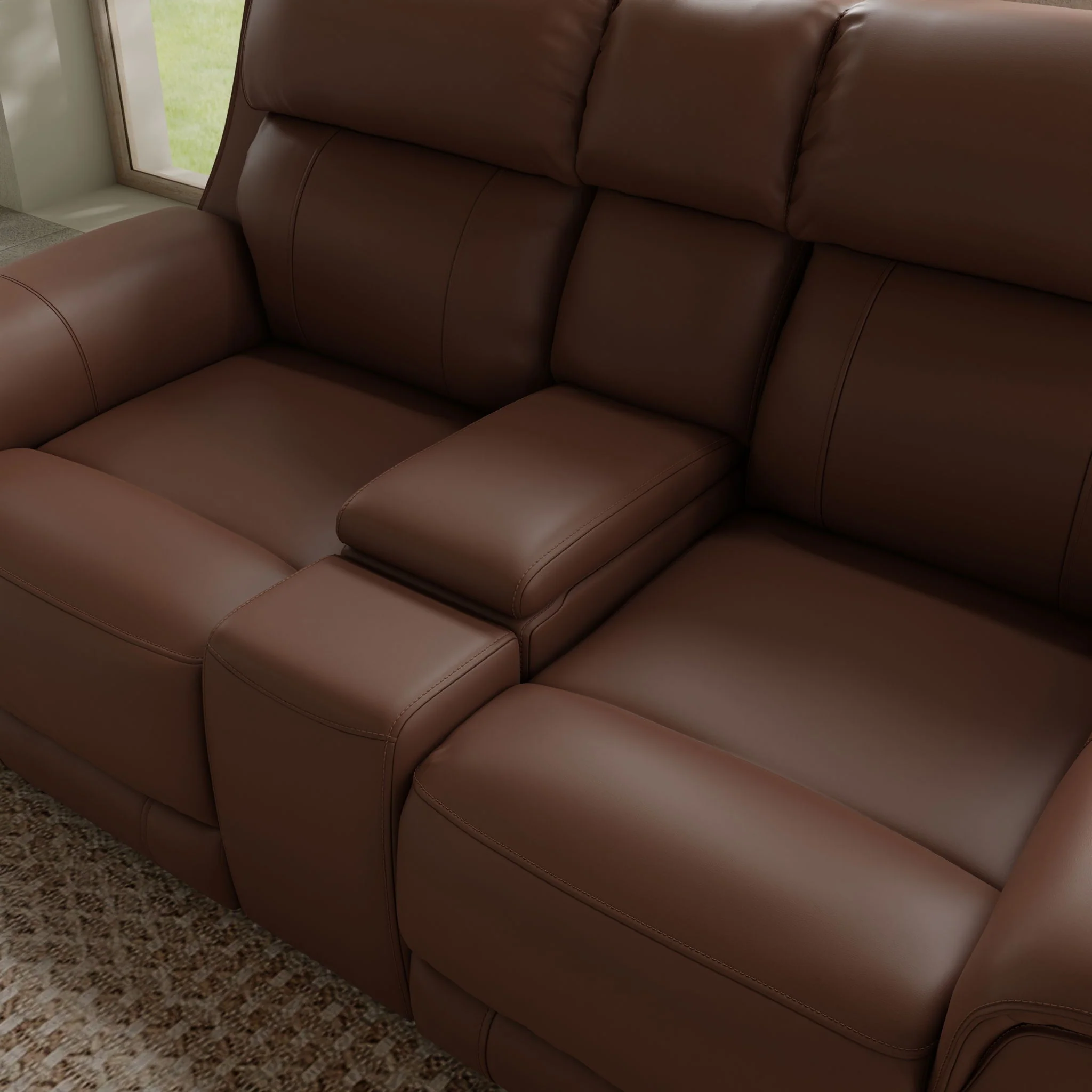 Oslo - Dual Power Reclining Loveseat With Console - Image 17