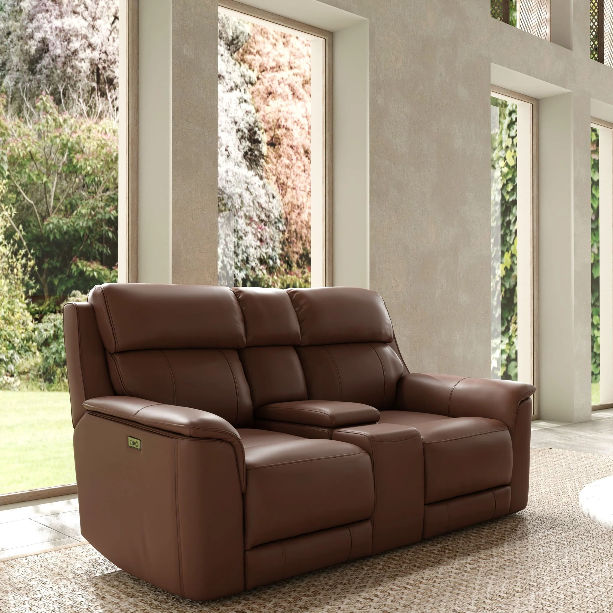 Oslo - Dual Power Reclining Loveseat With Console - Image 18
