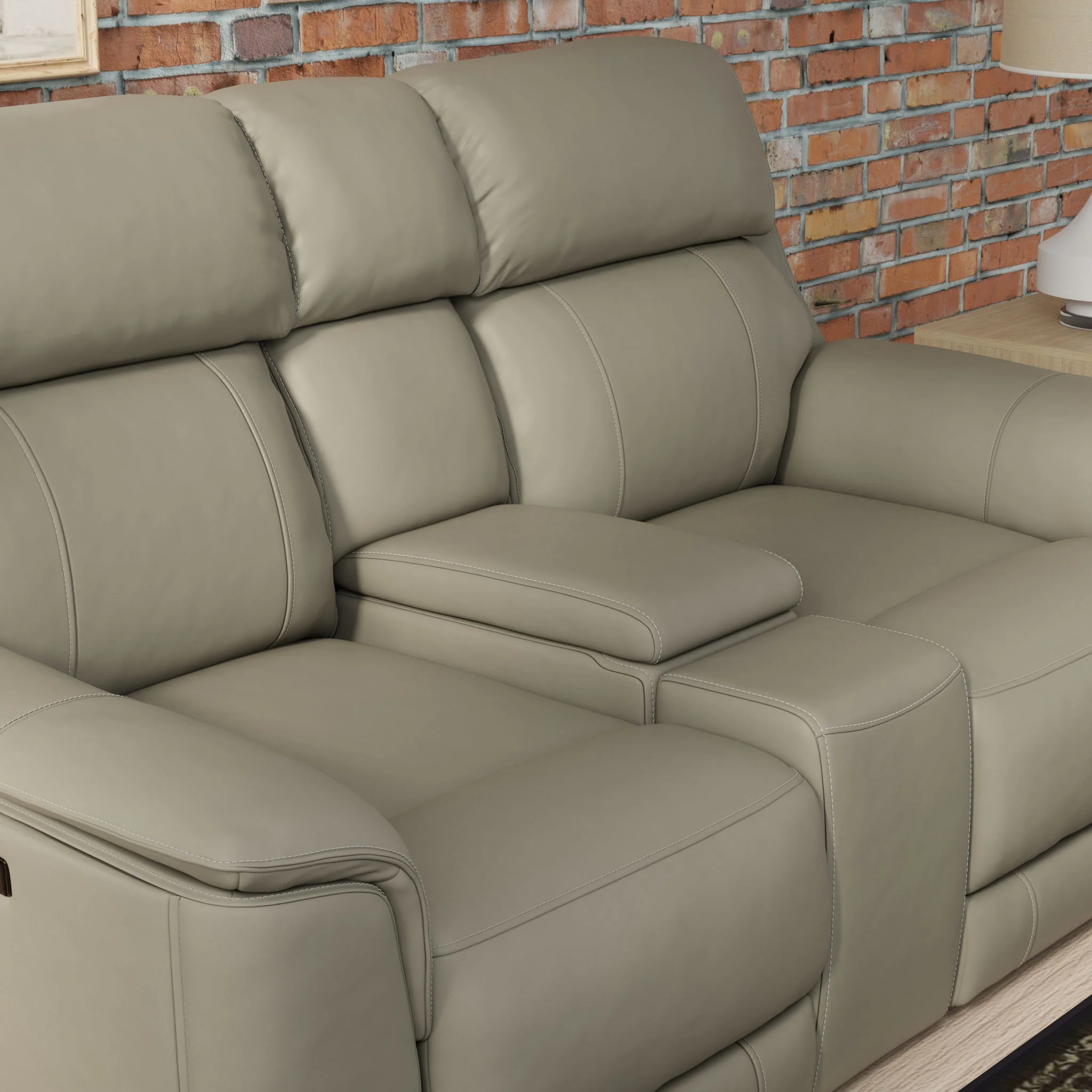 Oslo - Dual Power Reclining Loveseat With Console - Image 20