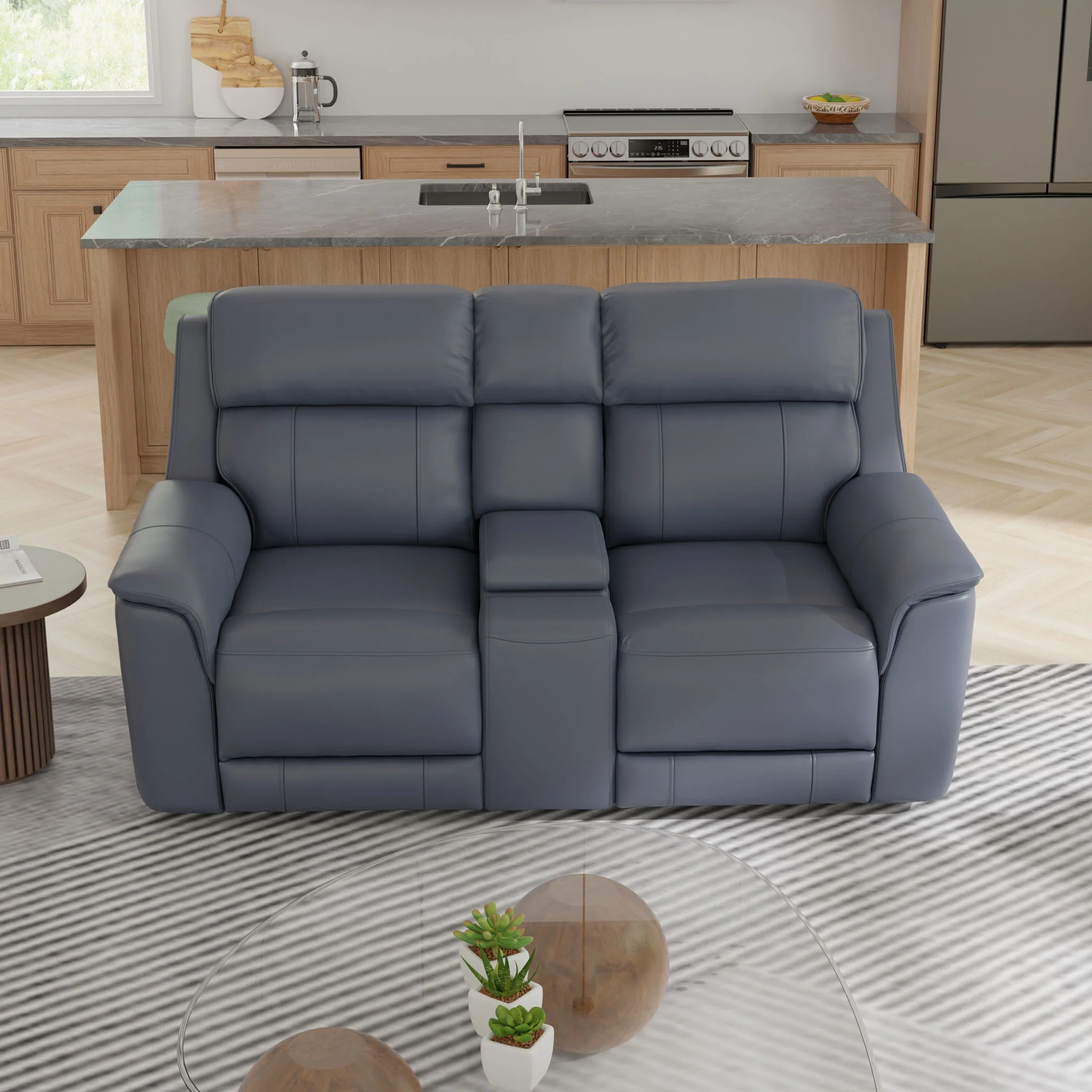 Oslo - Dual Power Reclining Loveseat With Console - Image 23