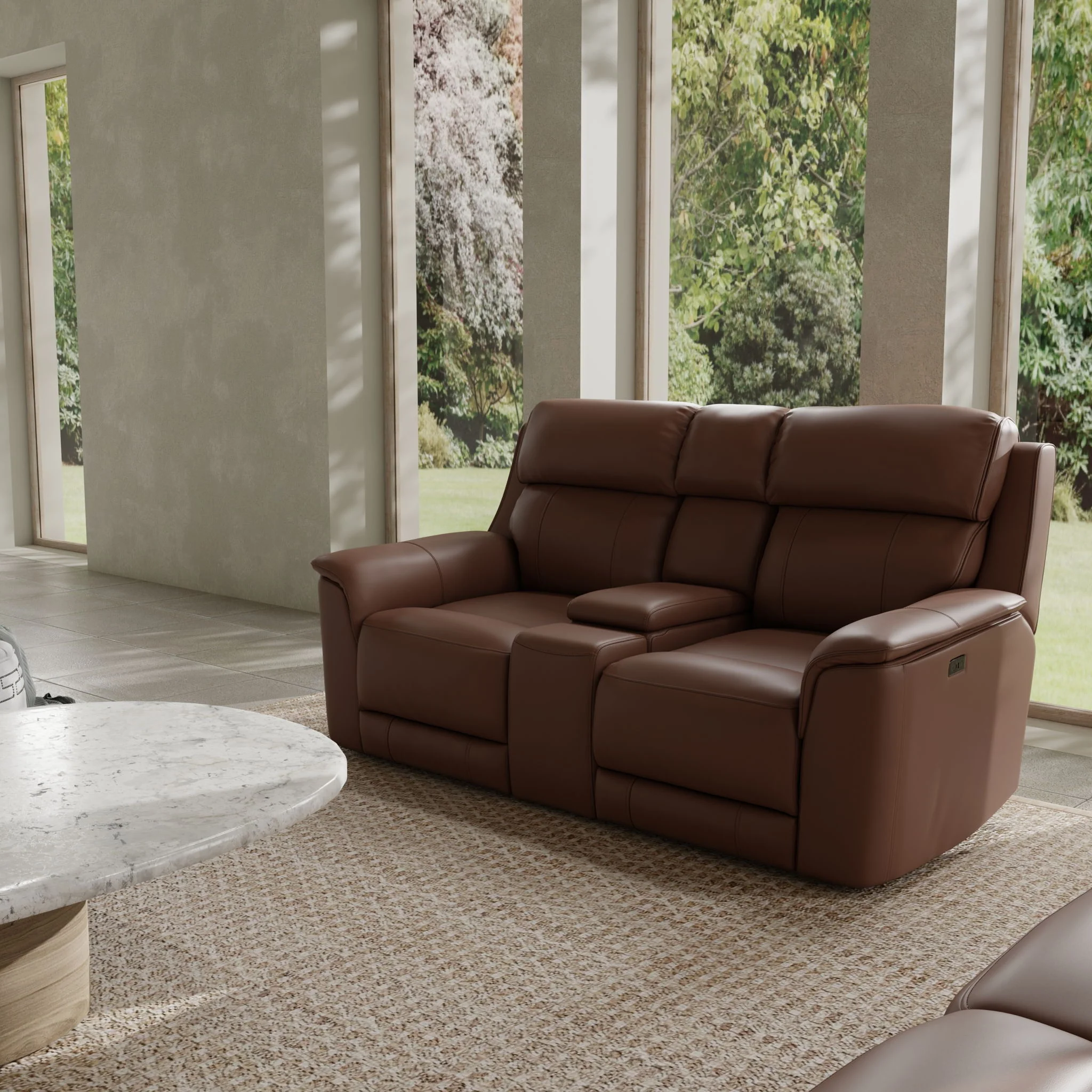 Oslo - Dual Power Reclining Loveseat With Console - Image 7
