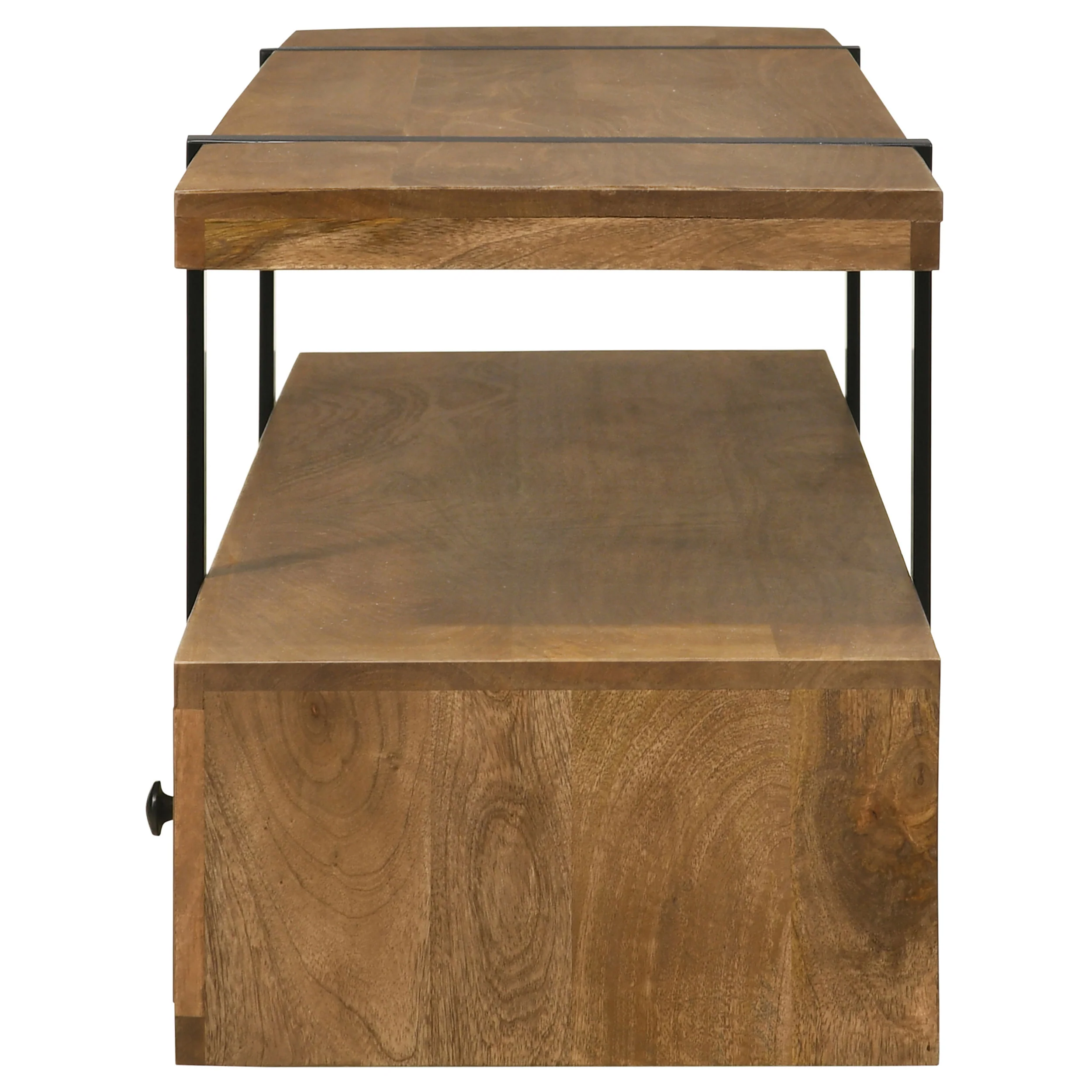 Otto 5-Drawer Mango Wood TV Stand - 70 Inch Brown - Image 9