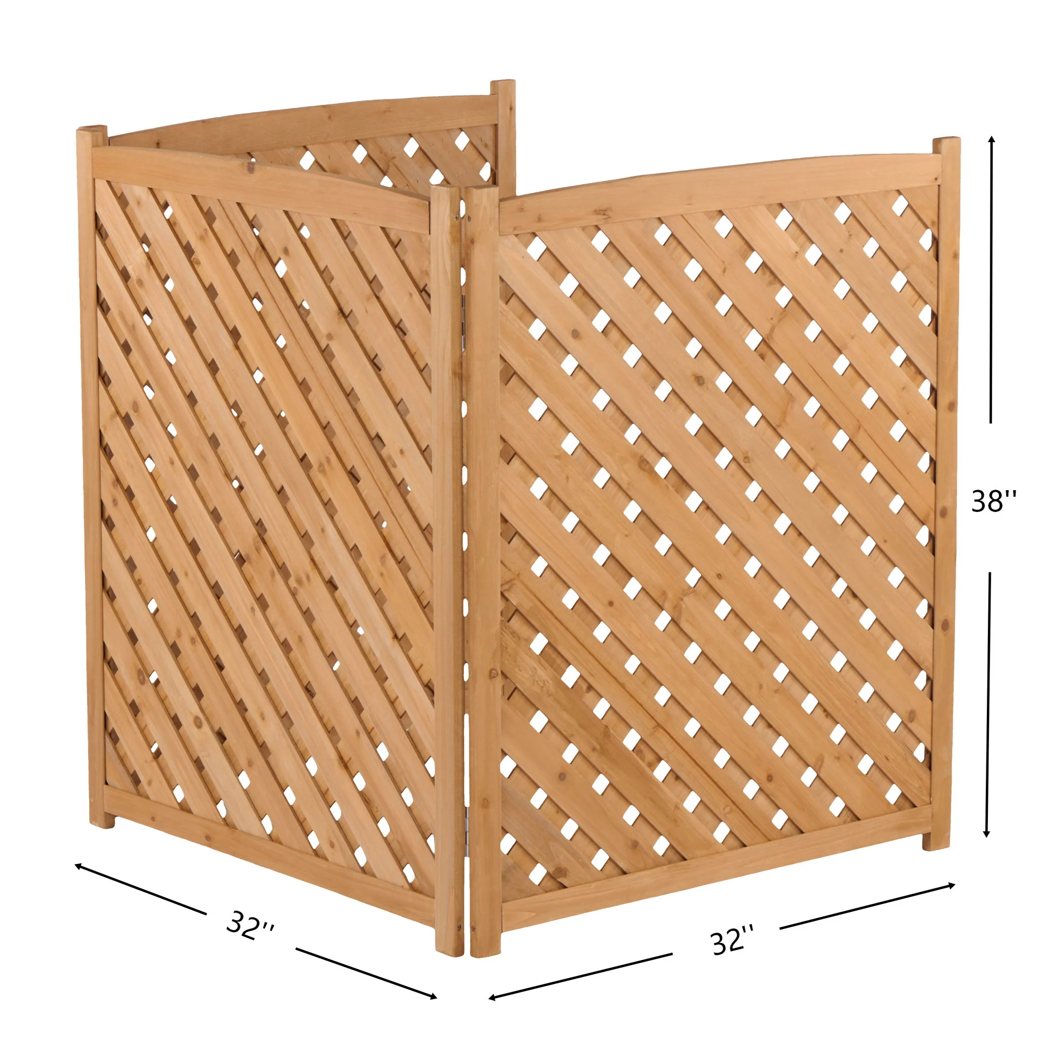 Outdoor 3 Panel Air Conditioner Fence Screen - Image 8