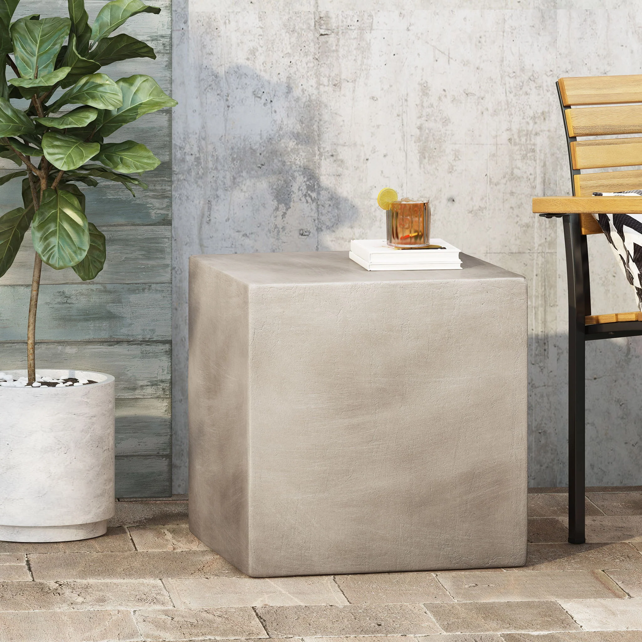 Outdoor / Indoor Square Lightweight Side Table - Image 9