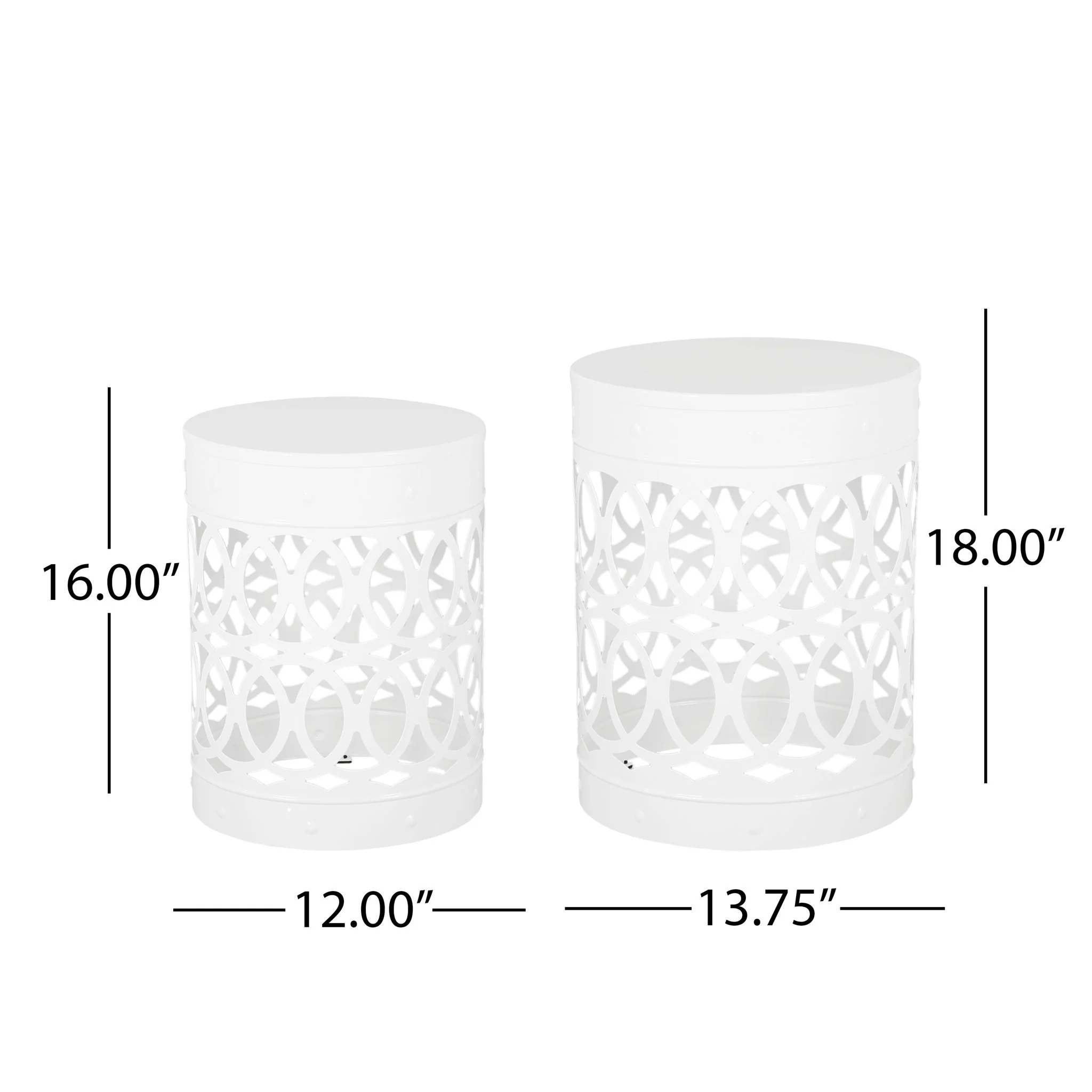 Outdoor Metal S/2 End Table - Image 21