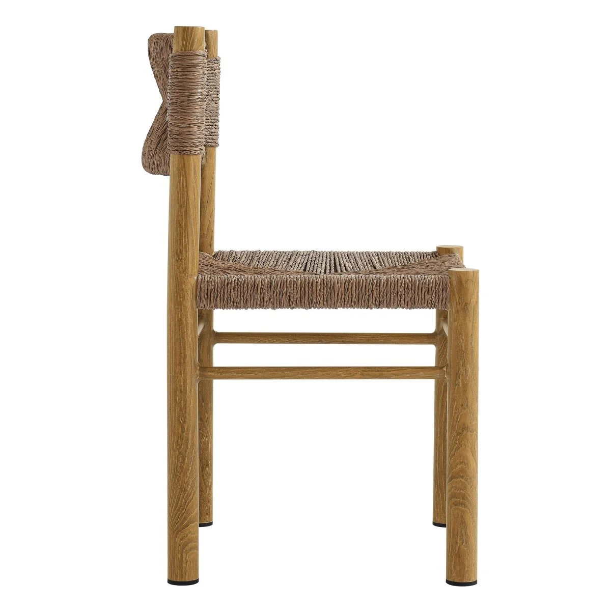 Outdoor Rattan and Aluminum Dining Side Chairs for Patio and Garden Dining - Image 18