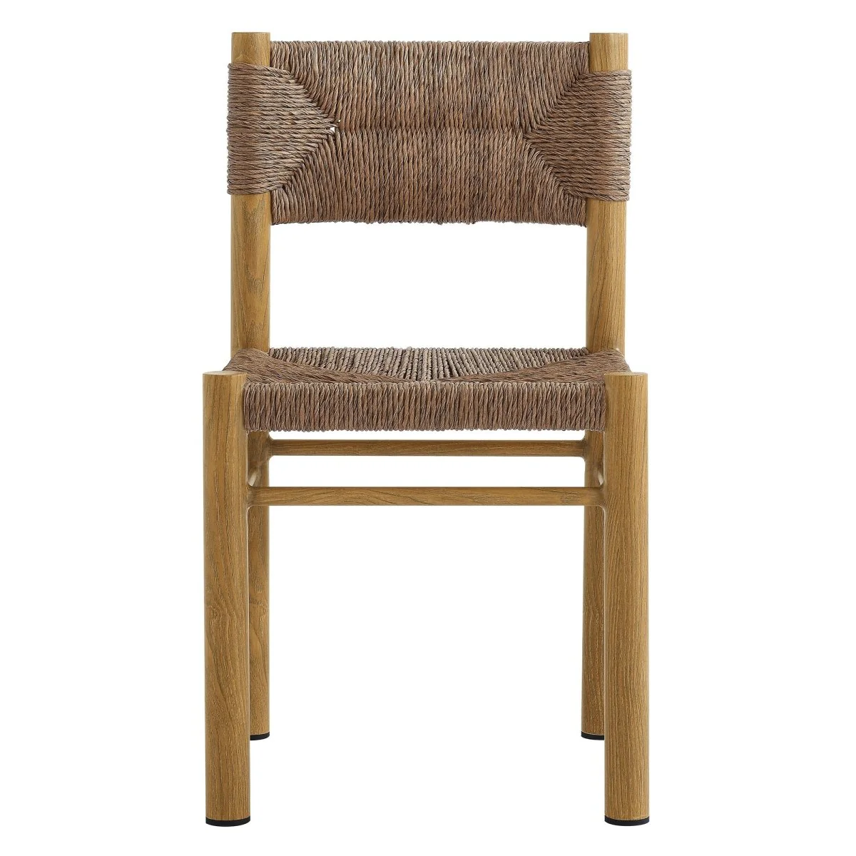 Outdoor Rattan and Aluminum Dining Side Chairs for Patio and Garden Dining - Image 20