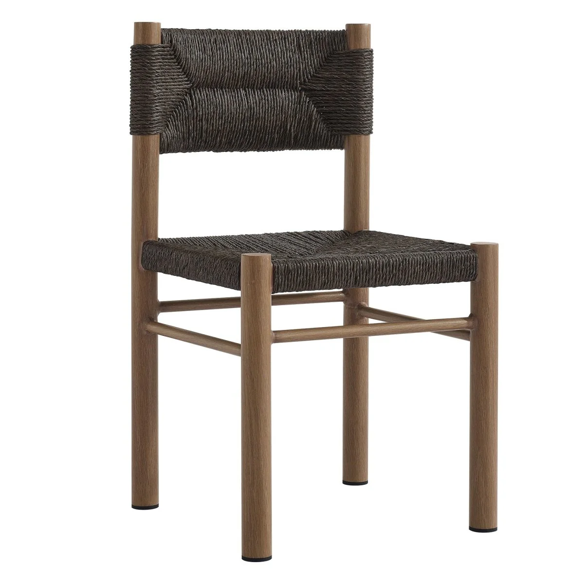 Outdoor Rattan and Aluminum Dining Side Chairs for Patio and Garden Dining - Image 6