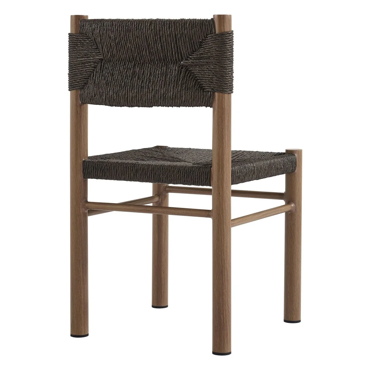 Outdoor Rattan and Aluminum Dining Side Chairs for Patio and Garden Dining - Image 8