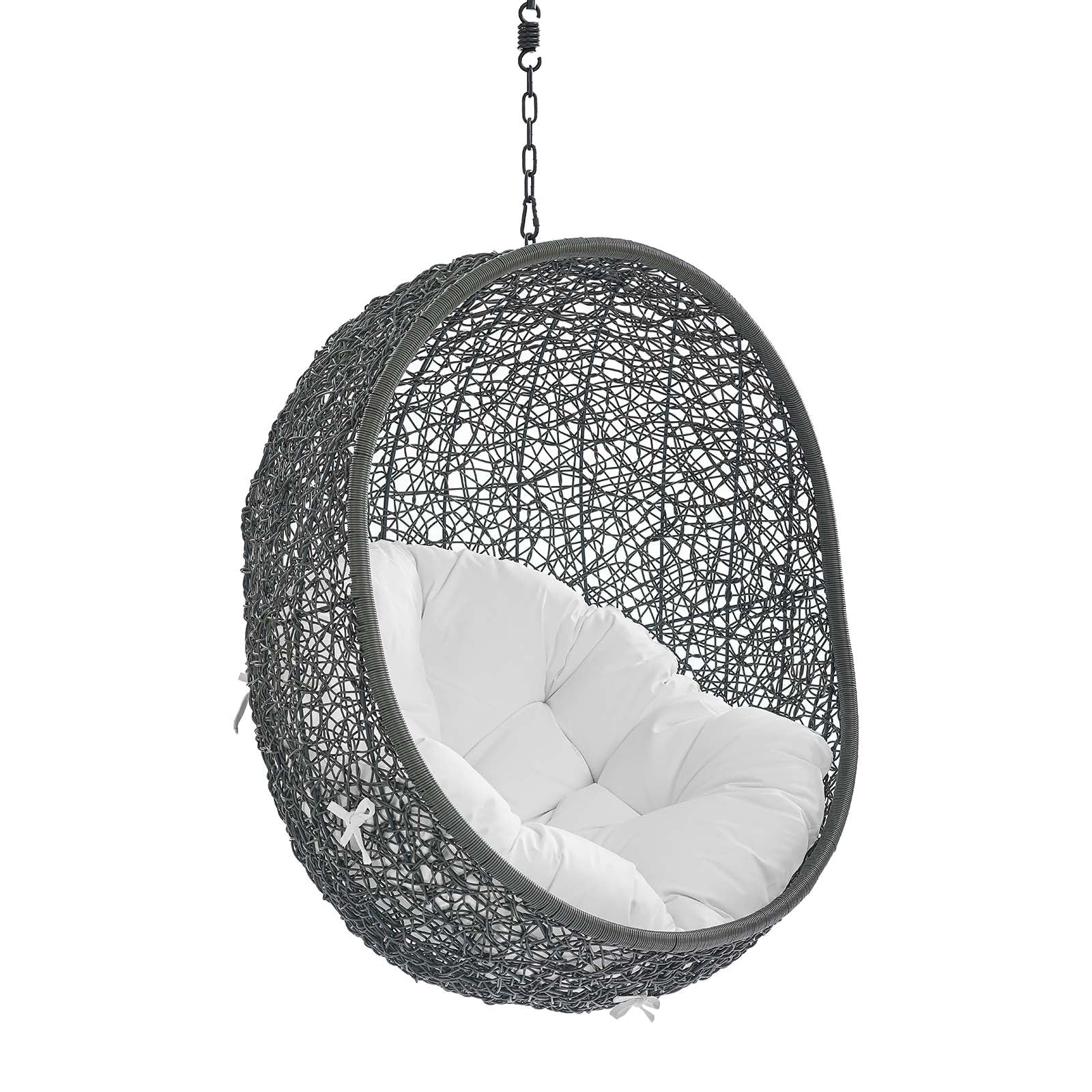 Outdoor Rattan Swing Lounge Chair, Weatherproof Patio Hanging Seat for Garden - Image 27