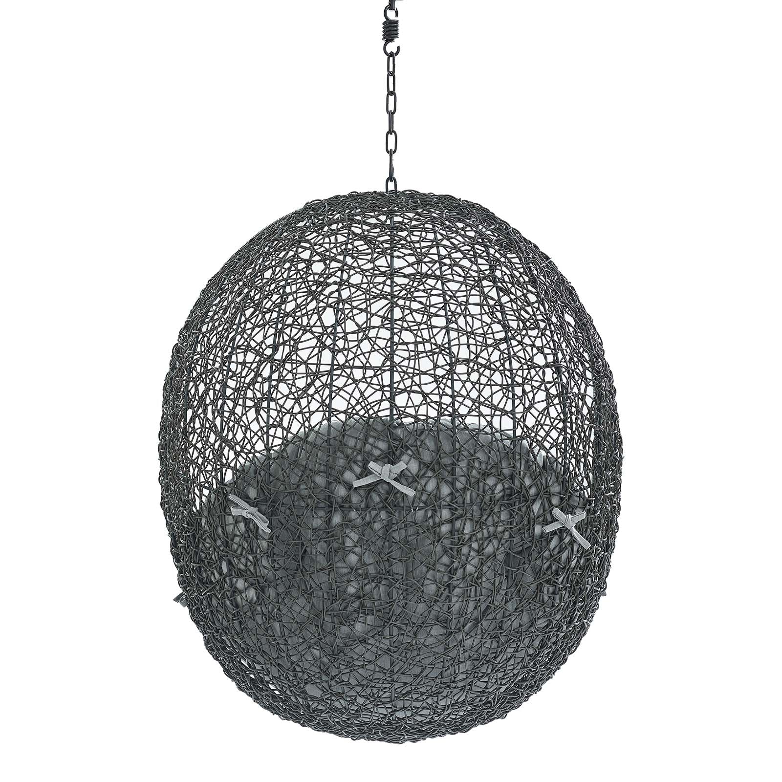 Outdoor Rattan Swing Lounge Chair, Weatherproof Patio Hanging Seat for Garden - Image 40