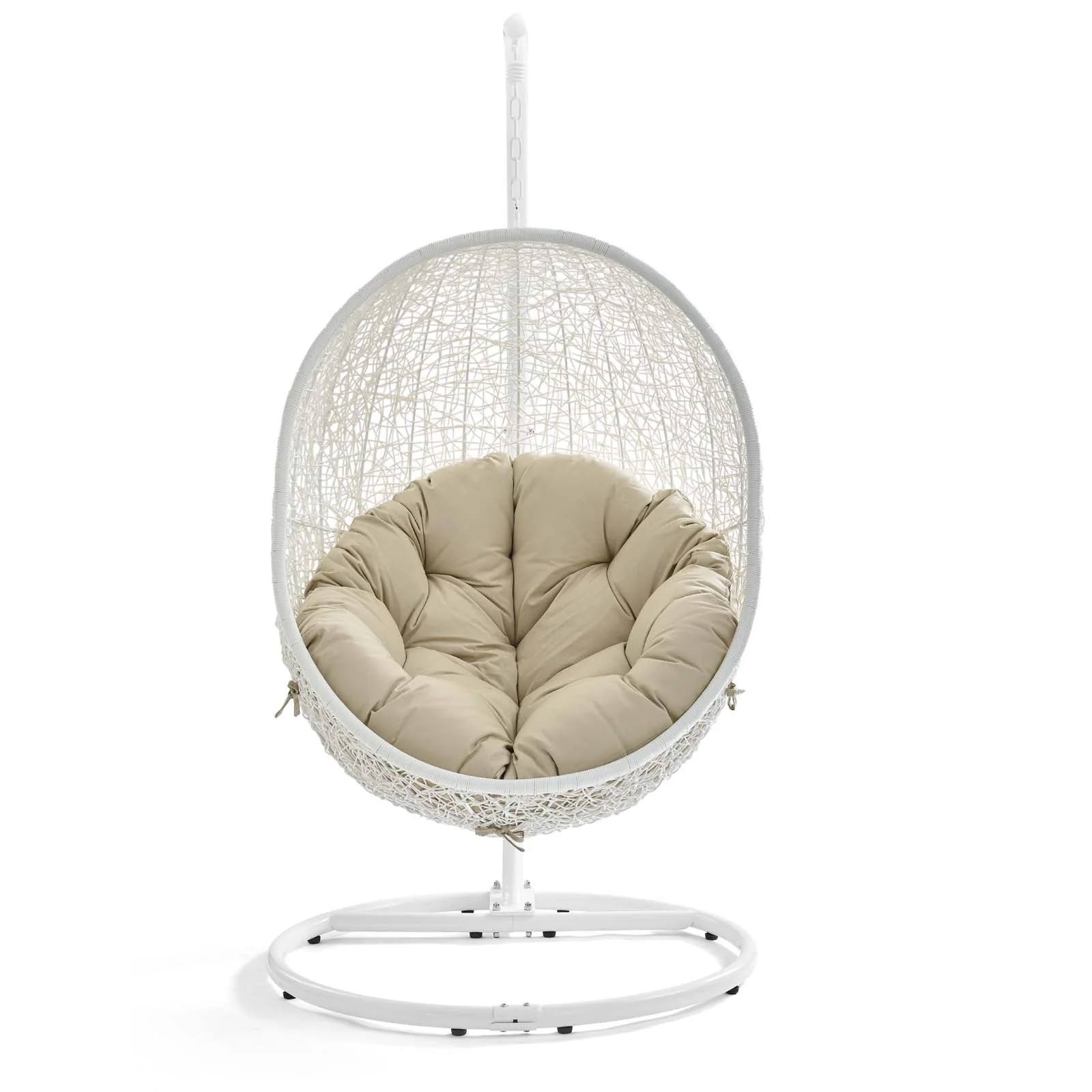 Outdoor Rattan Swing Lounge Chair, Weatherproof Patio Hanging Seat for Garden - Image 70
