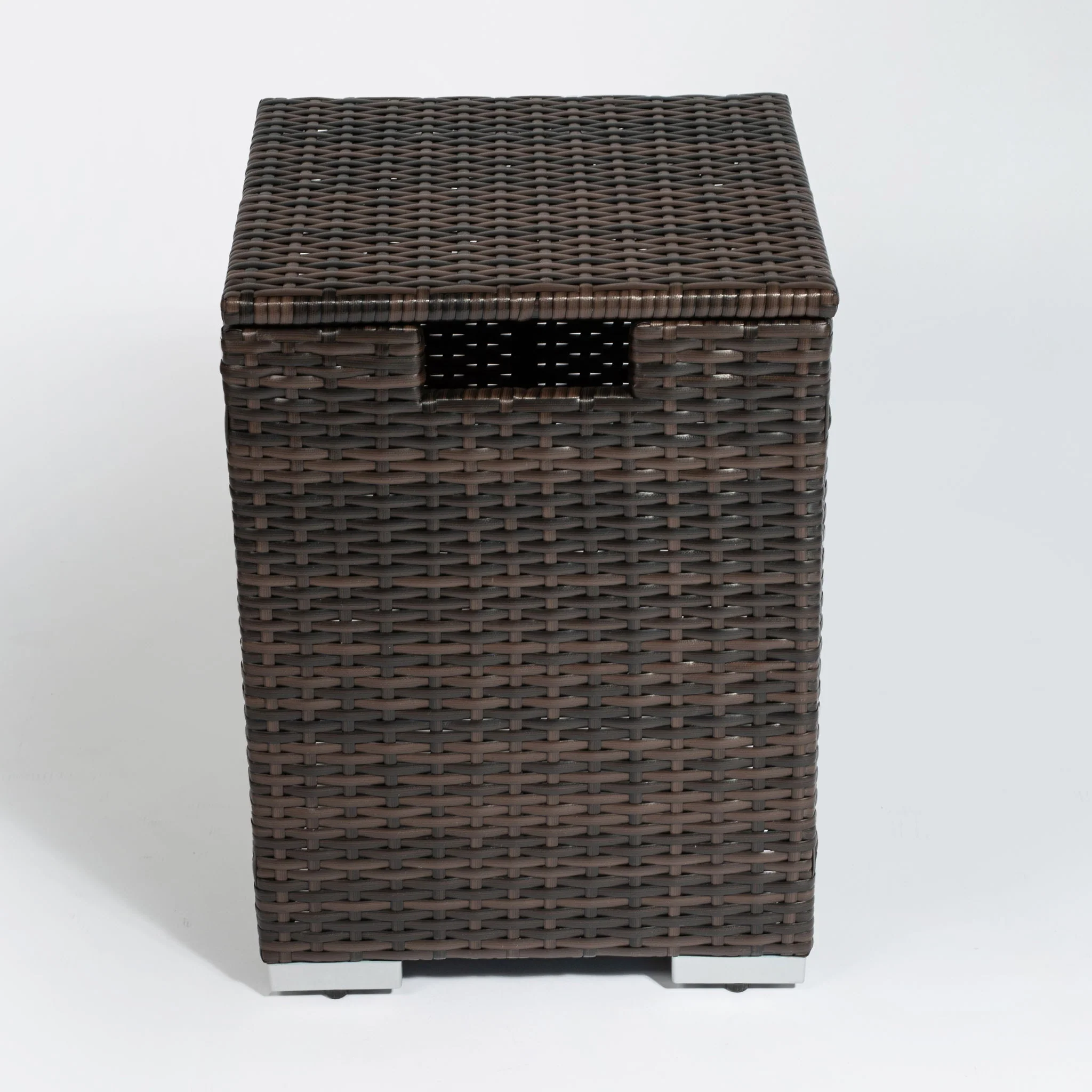 Outdoor Rectangle Fire Pit Table And Propane Tank Cover - Image 8