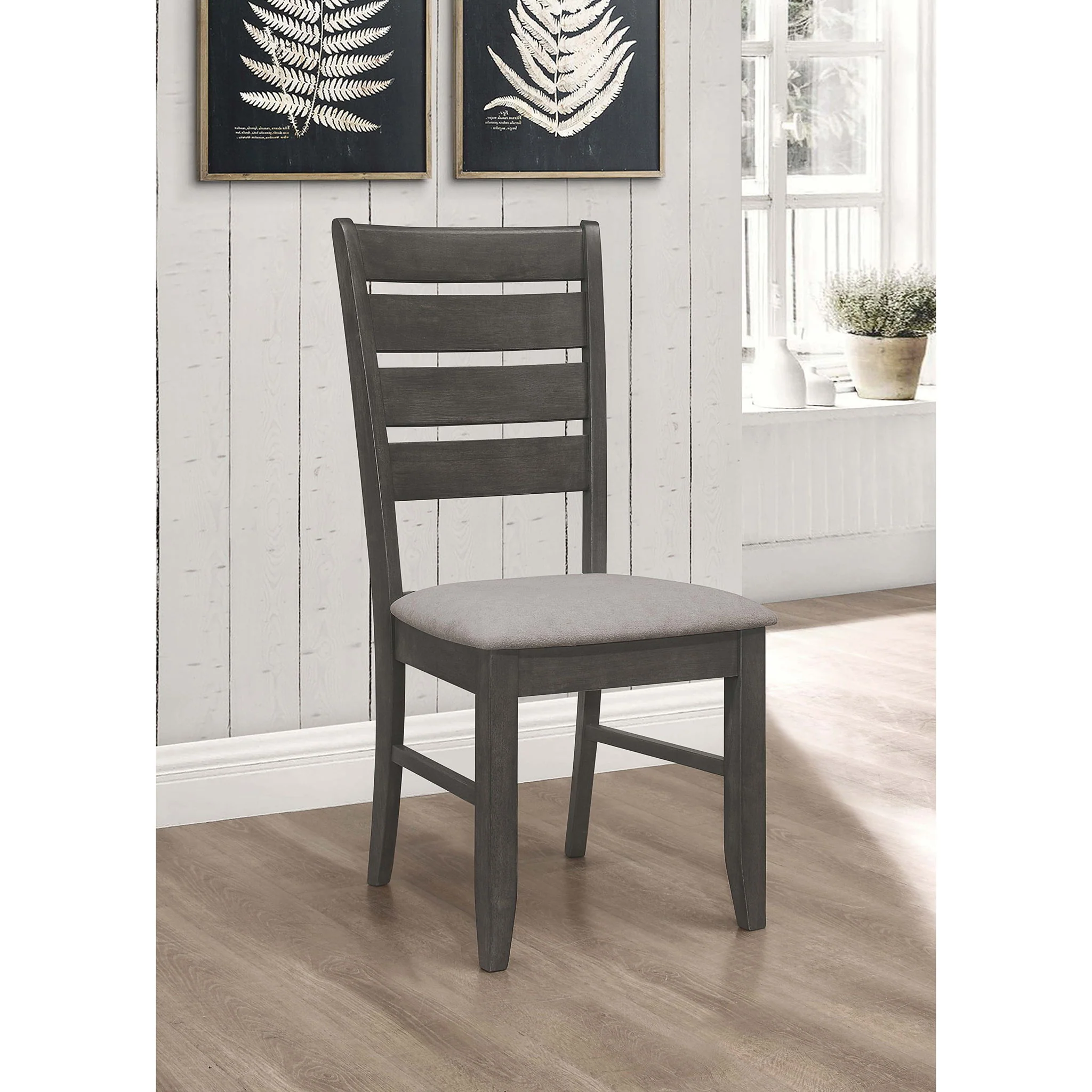 Padded Seat Side Chairs With Tapered Slats (Set of 2) - Image 16