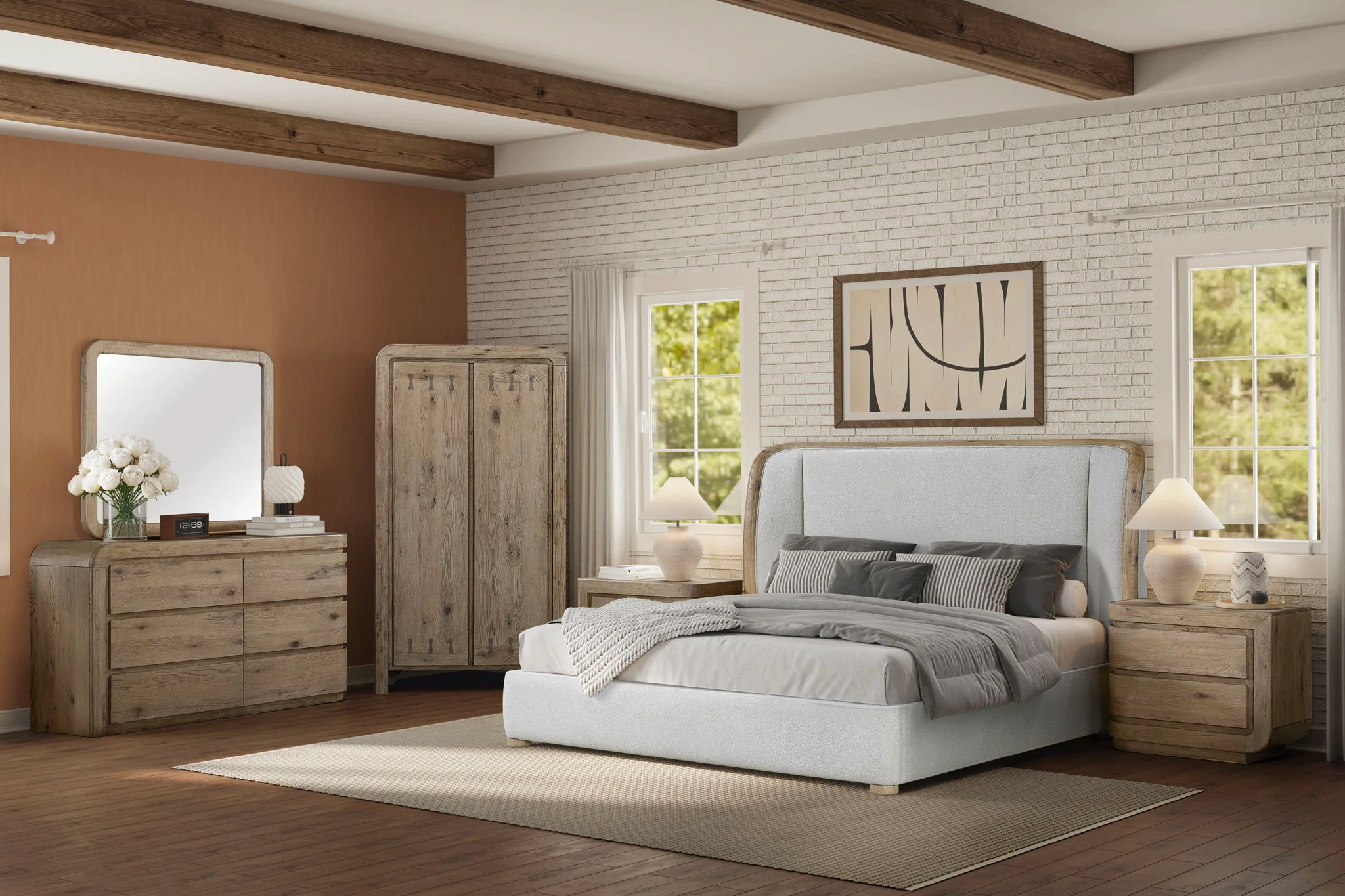 Pagosa - Curved Dresser - English Knotty Oak - Image 6