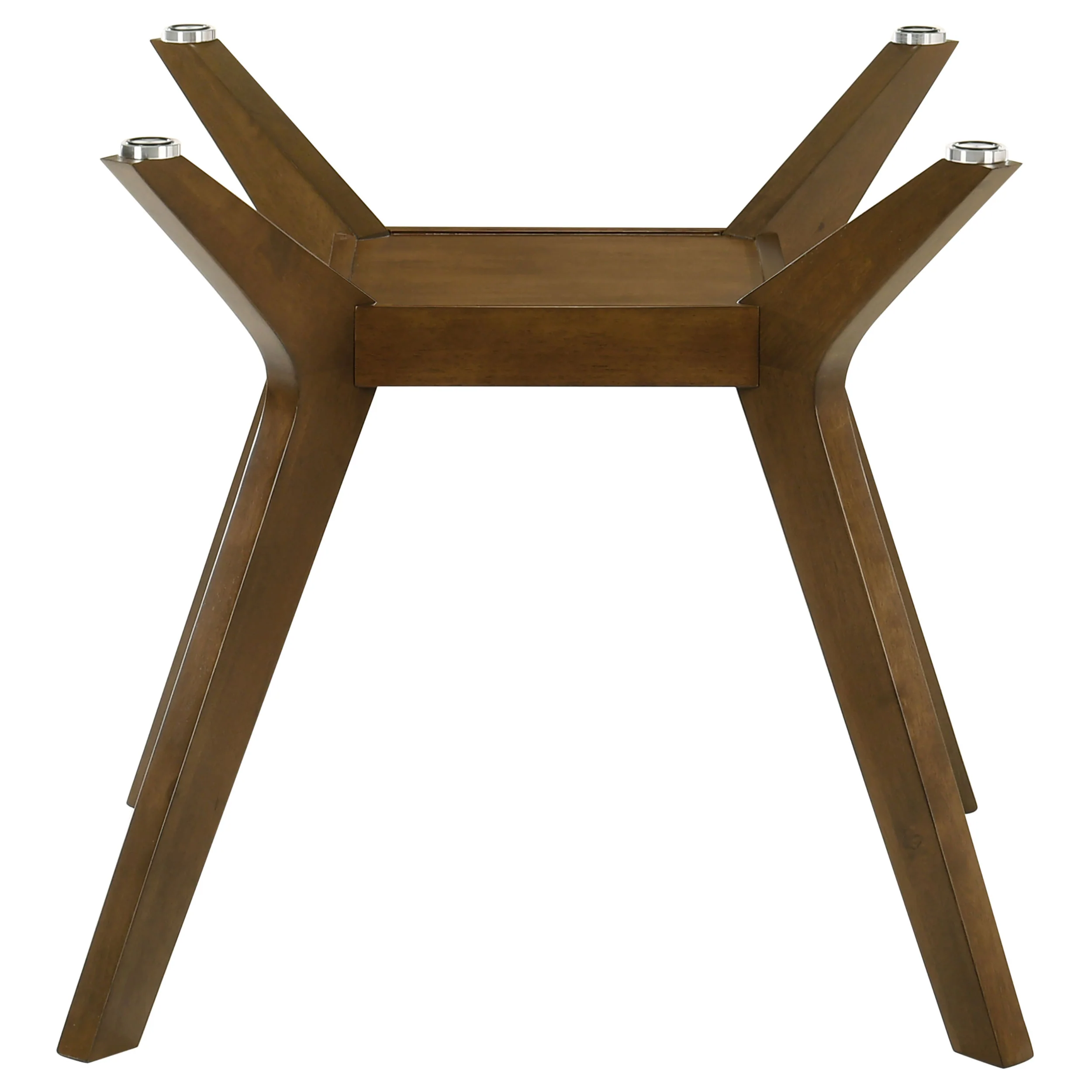 Paxton Square Wood Dining Table Base Brown - Image 3