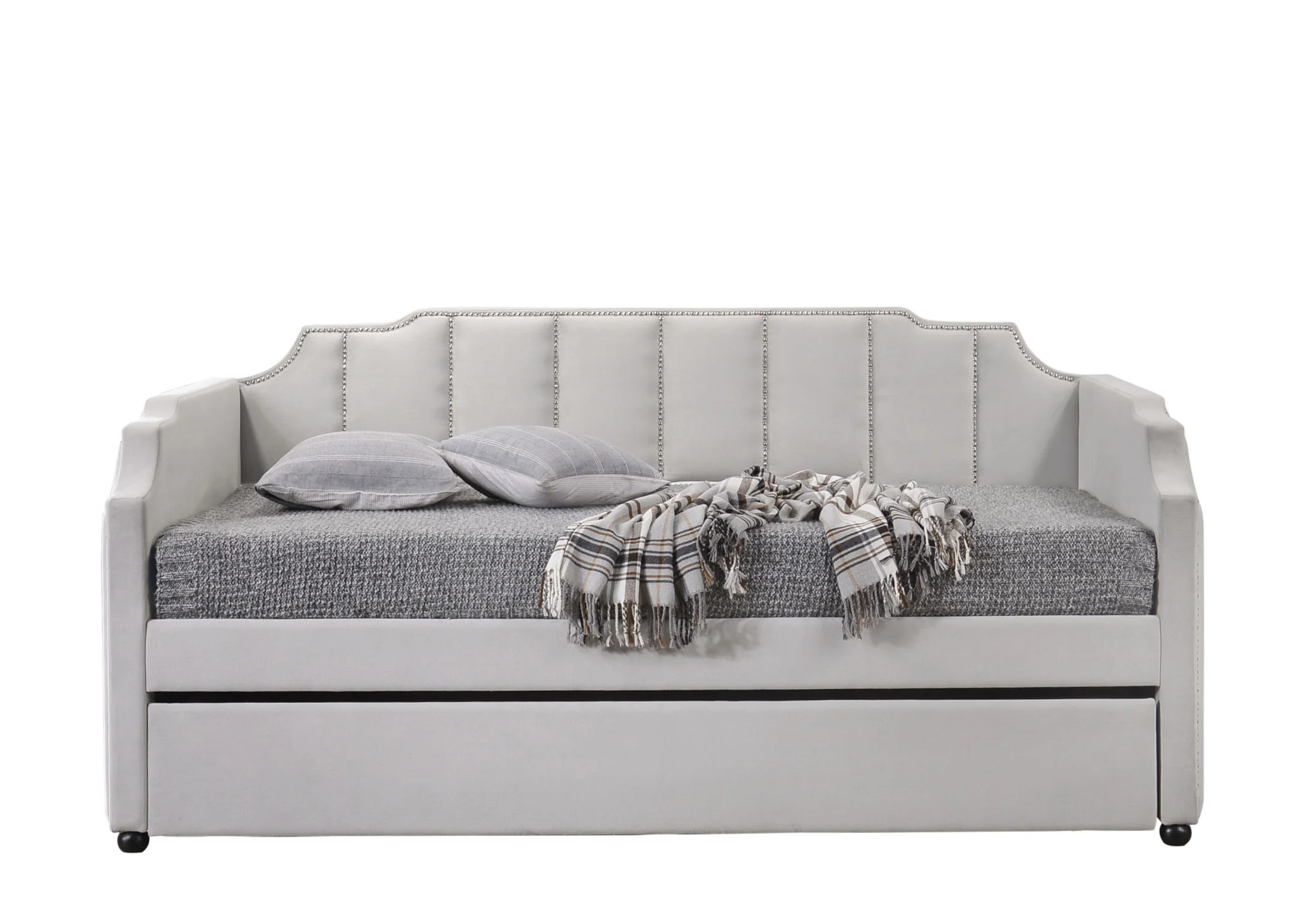 Peridot - Twin Daybed With Trundle - Dove Gray - Image 9