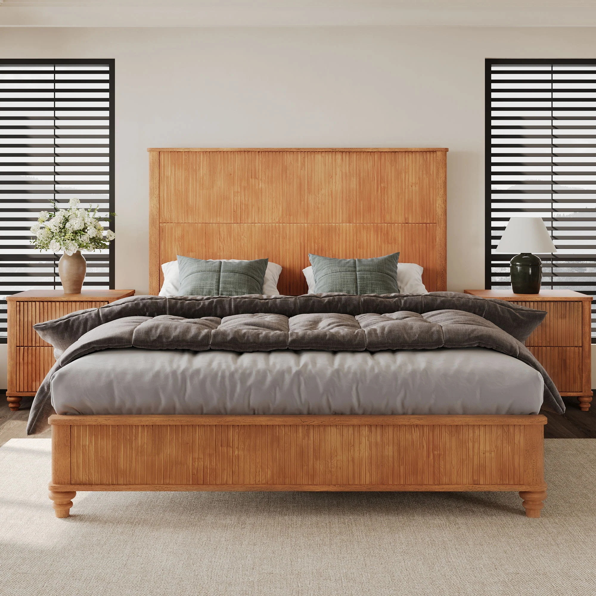 Platform Bed Frame & Tall Headboard - Image 51