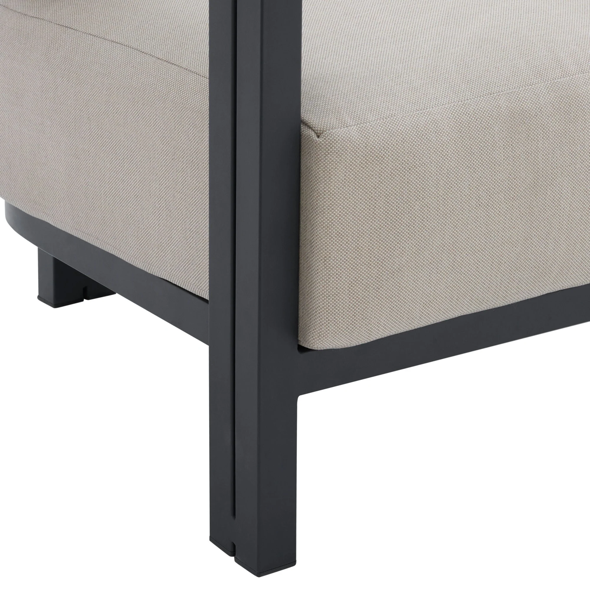 Playa - Chair (Set of 2) - Dark Gray / Beige - Image 5