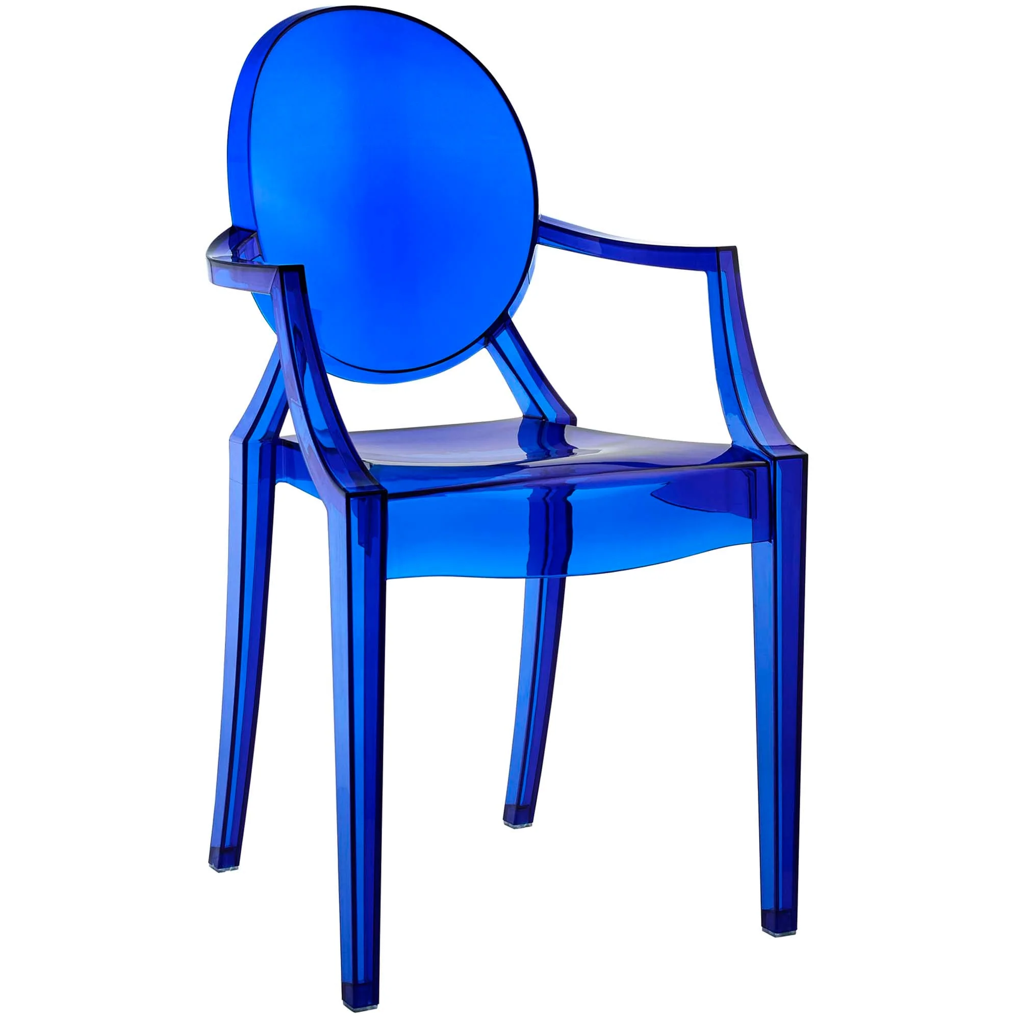 Polycarbonate Stackable Indoor-Outdoor Dining Armchair - Image 7