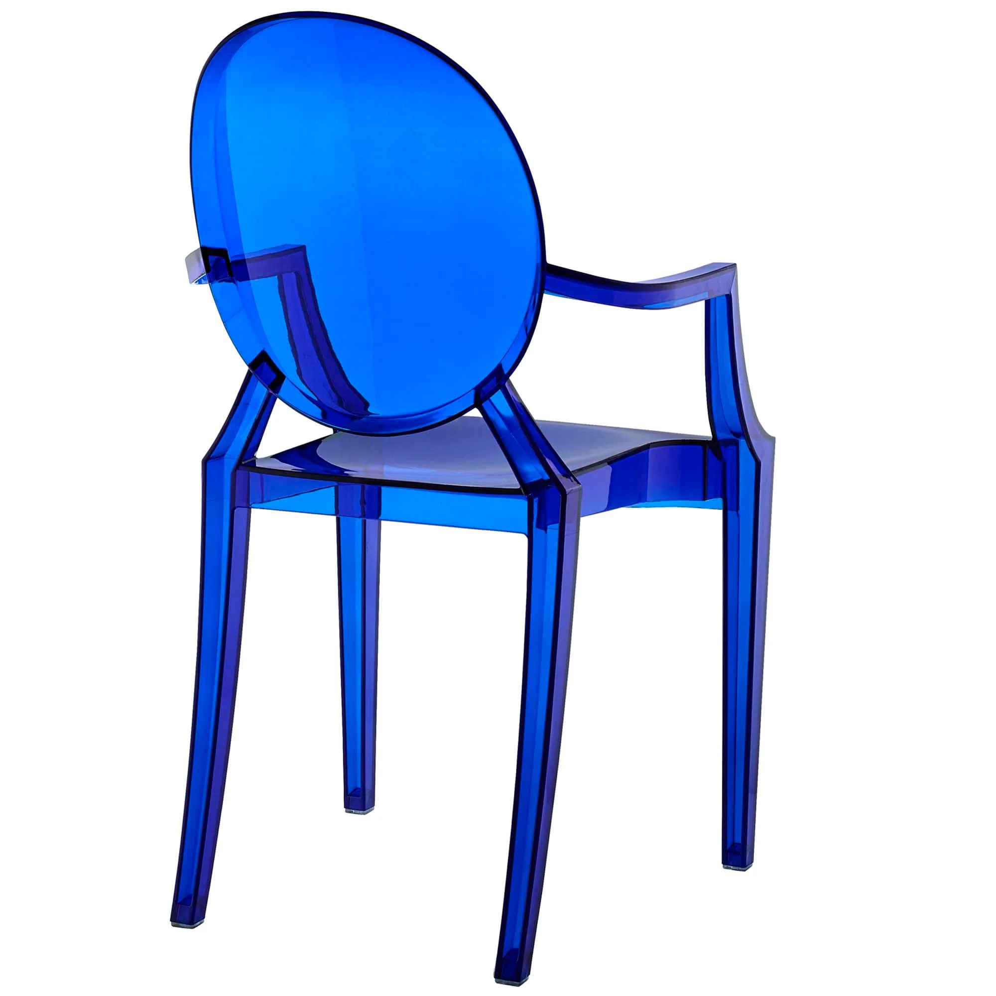 Polycarbonate Stackable Indoor-Outdoor Dining Armchair - Image 9