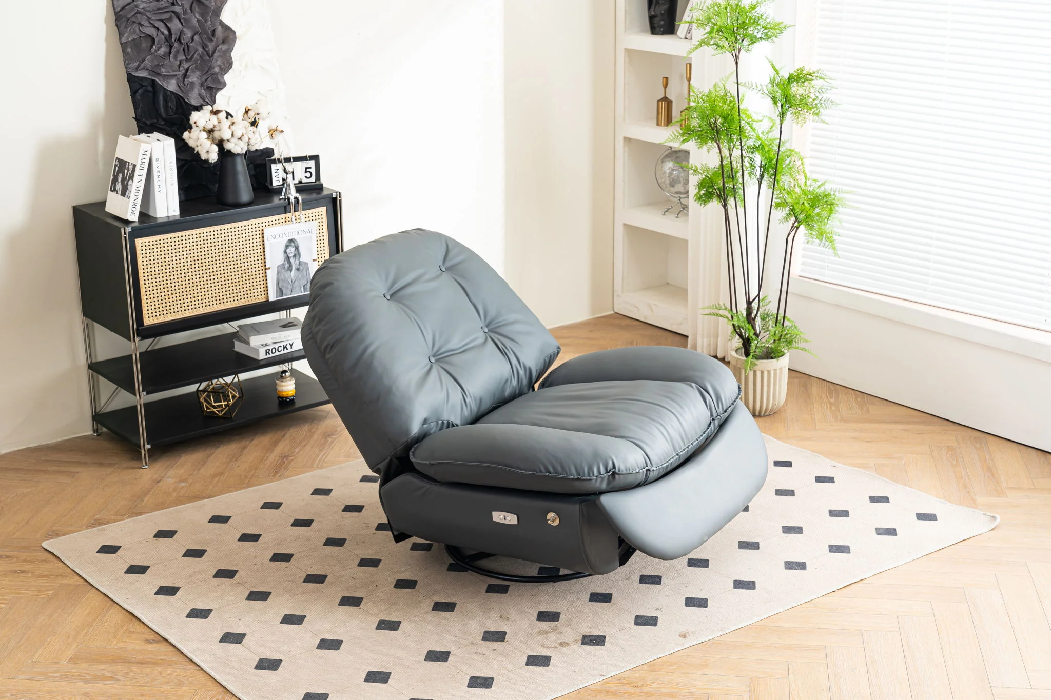 Power Recliner Swivel Glider USB Charger With tooth Music Player, Sleep, Working, Game And Leisure - Image 10