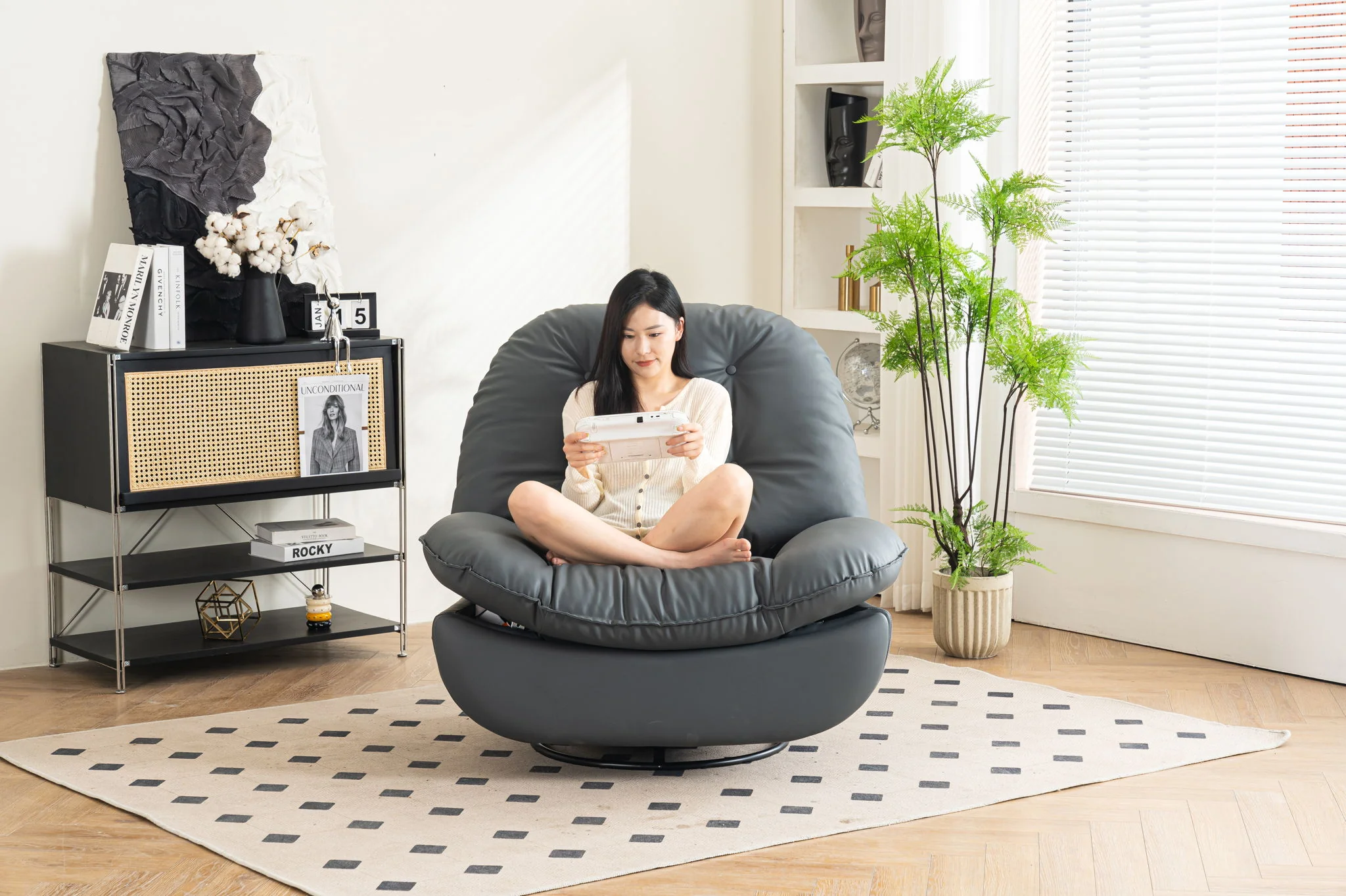 Power Recliner Swivel Glider USB Charger With tooth Music Player, Sleep, Working, Game And Leisure - Image 12