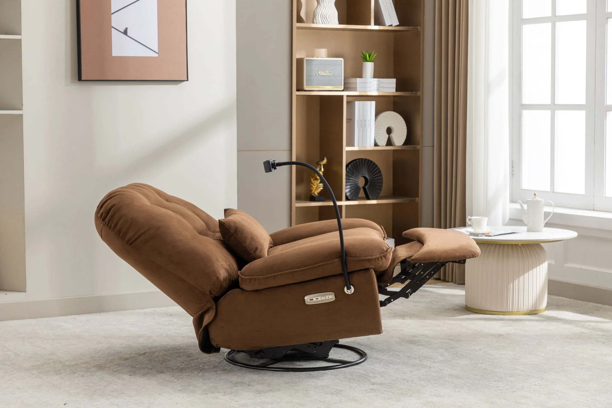 Power Recliner Swivel Glider USB Charger With tooth Music Player, Sleep, Working, Game And Leisure - Image 16