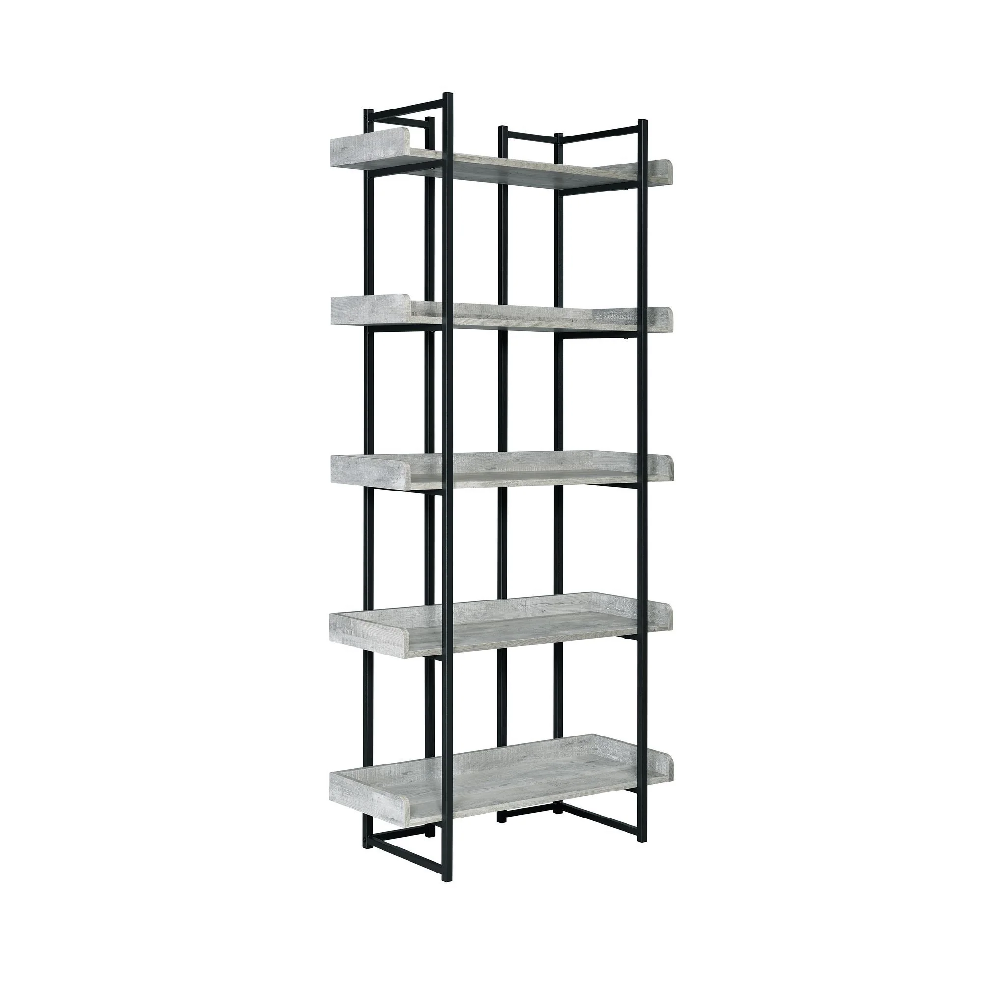 Preston - 2 Piece Desk And Bookshelf Set - Gray - Image 3