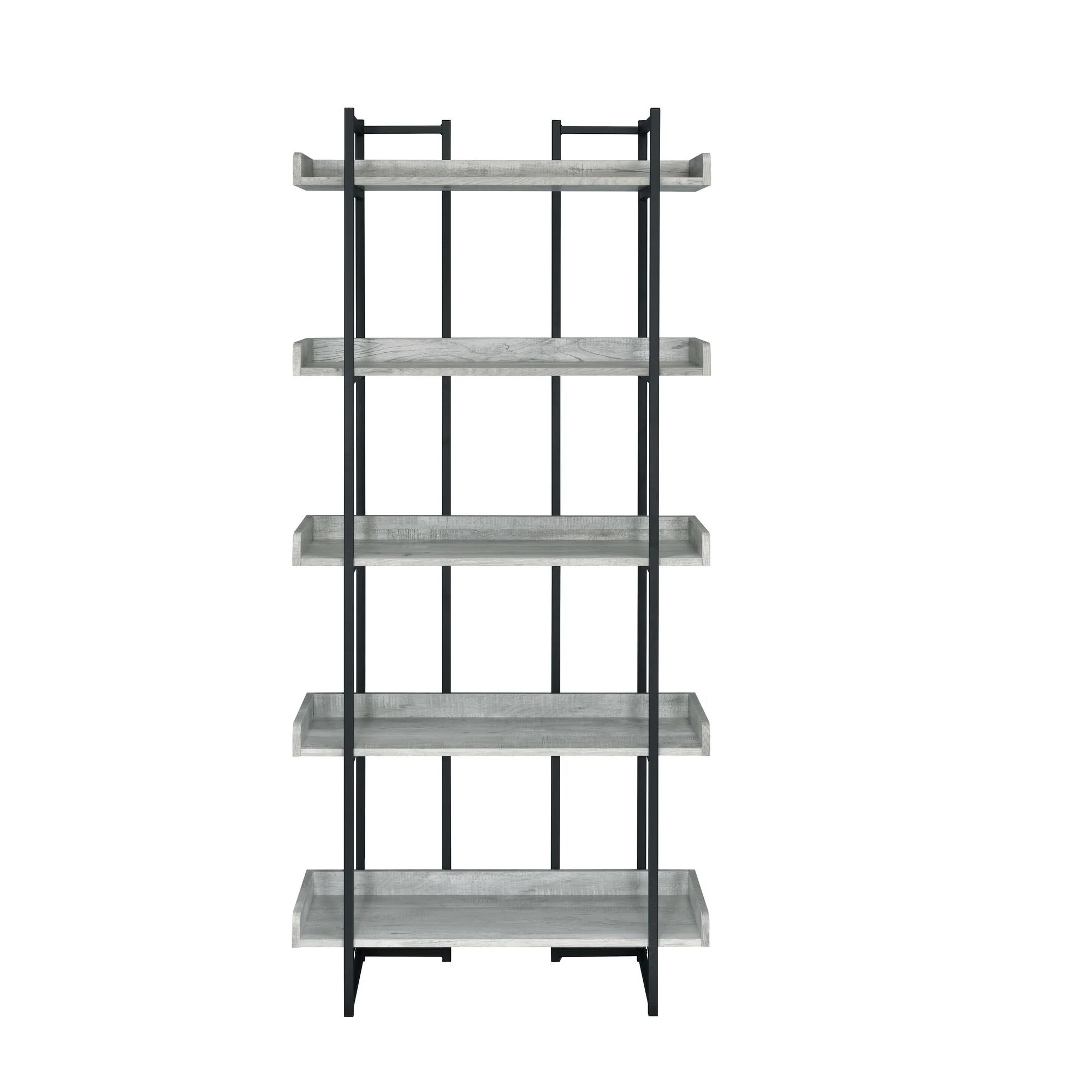 Preston - 2 Piece Desk And Bookshelf Set - Gray - Image 6