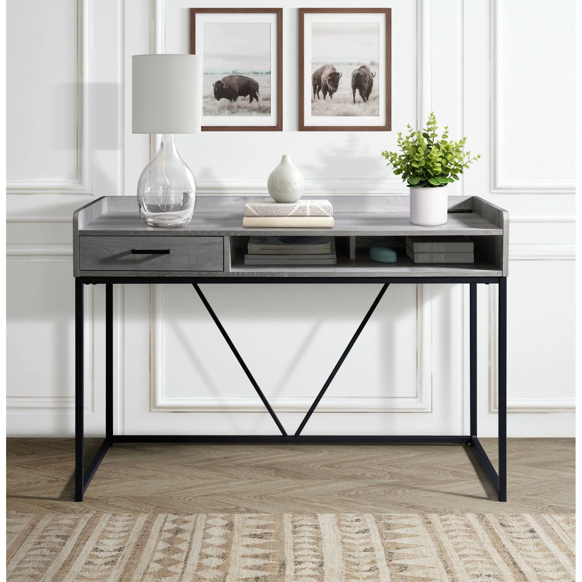 Preston - Desk - Gray - Image 3