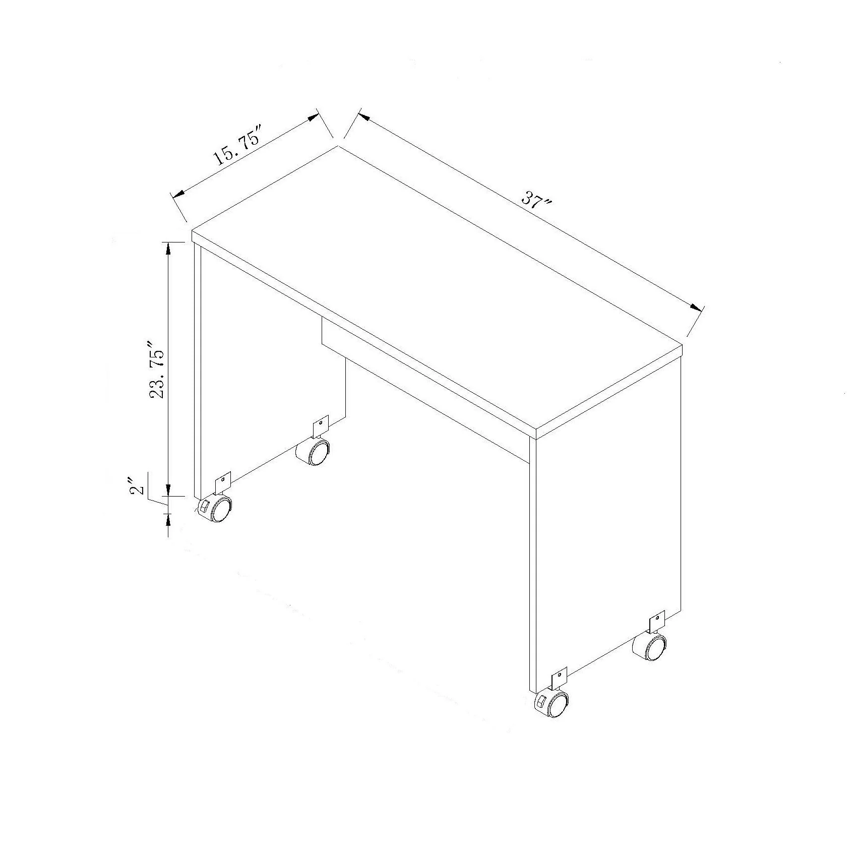 Printer Mobile Stand, Computer Desk, Home Office Desk - Image 5