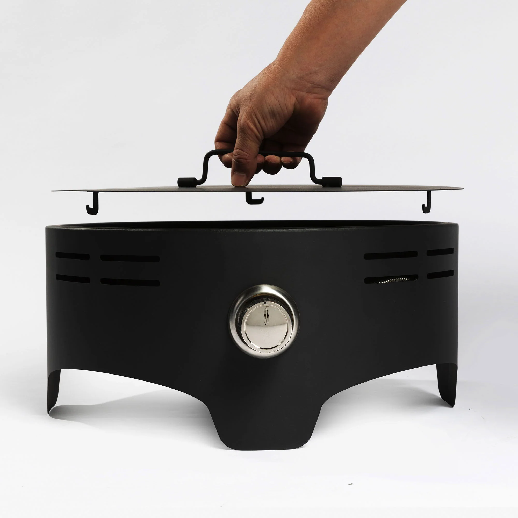 Propane Tabletop Gas Fire Pit, 40000 Btu Round For Outdoor - Black - Image 8