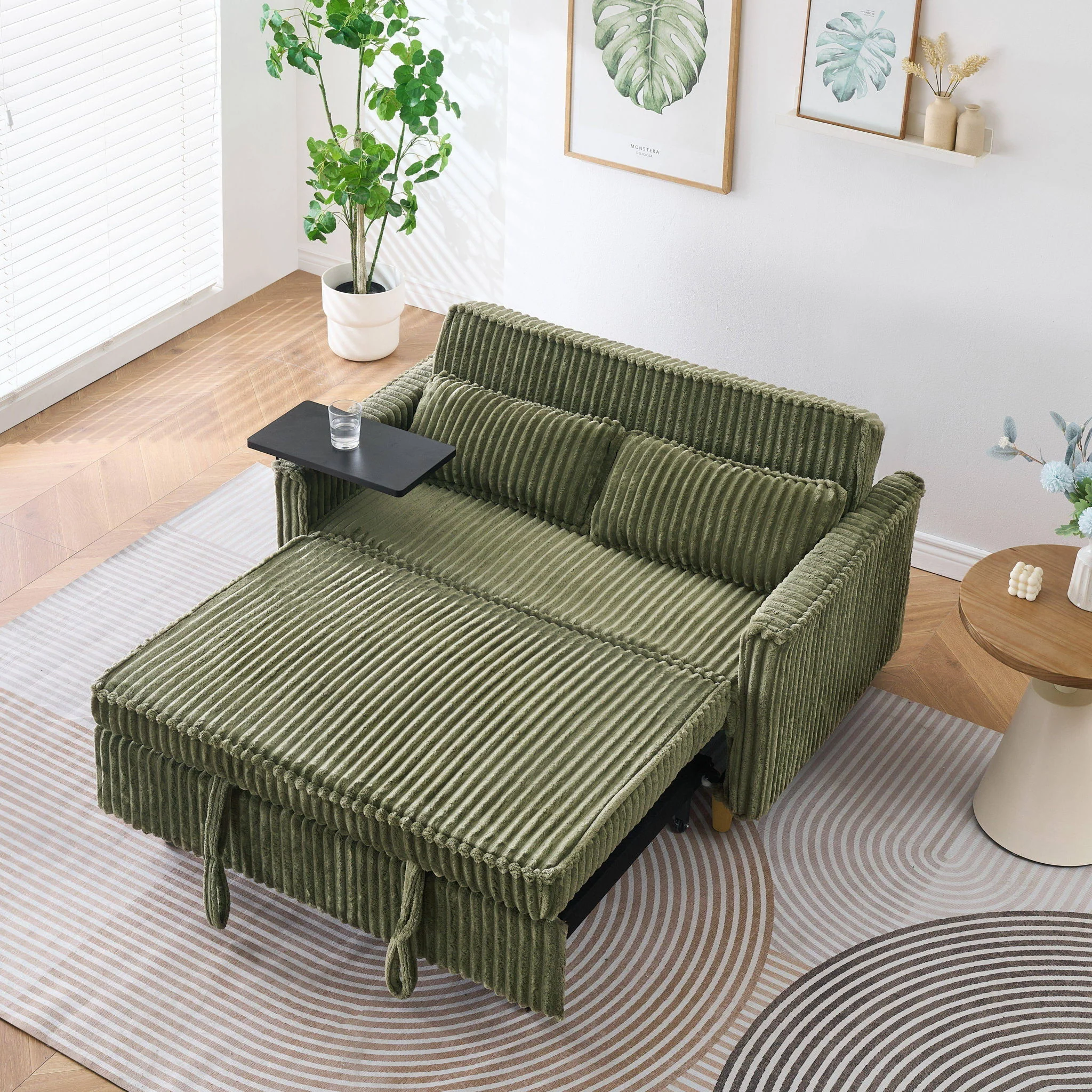 Pull Out Sofa With Movable Tabletop And USB Ports - Image 29