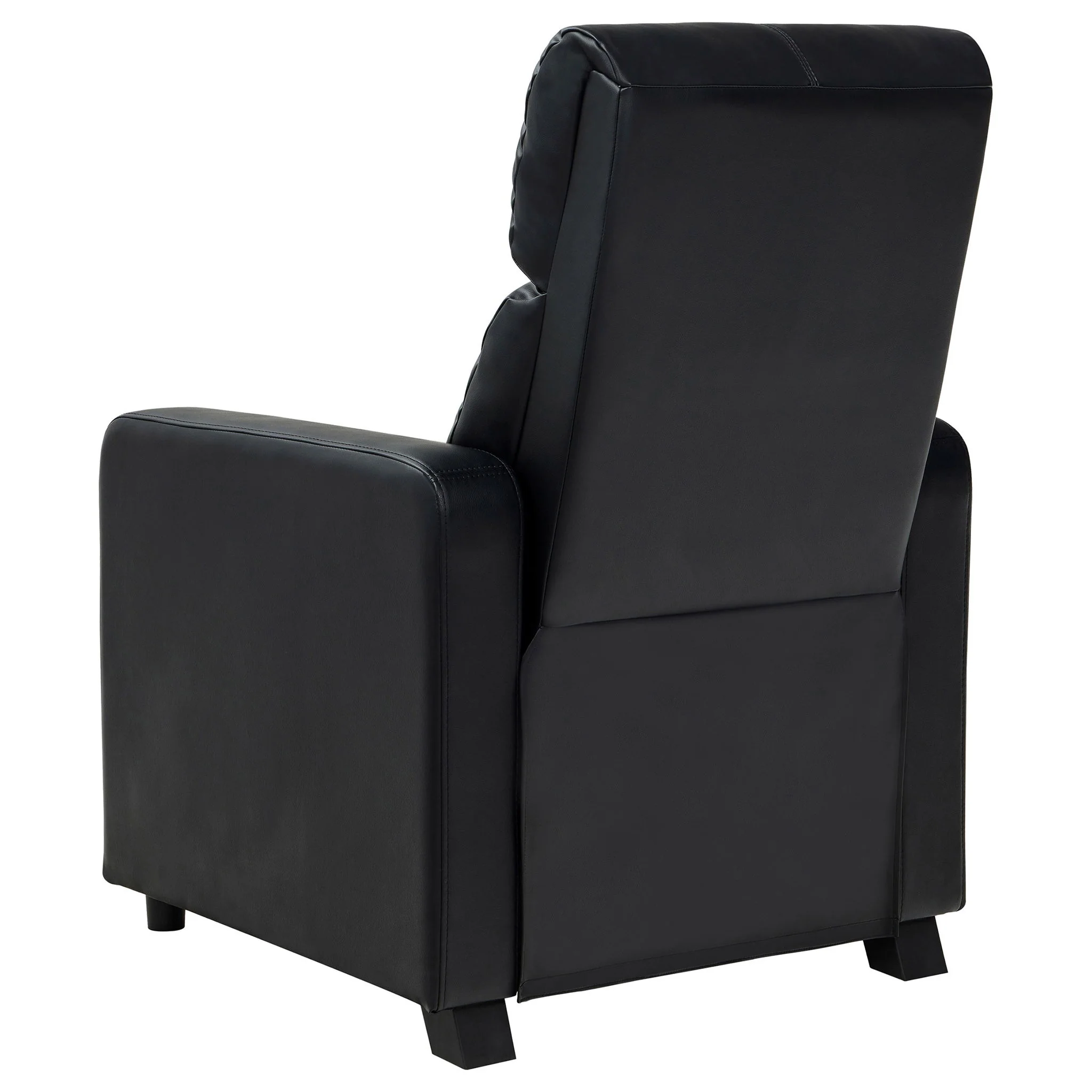 Push Back Recliner - Black - Image 4