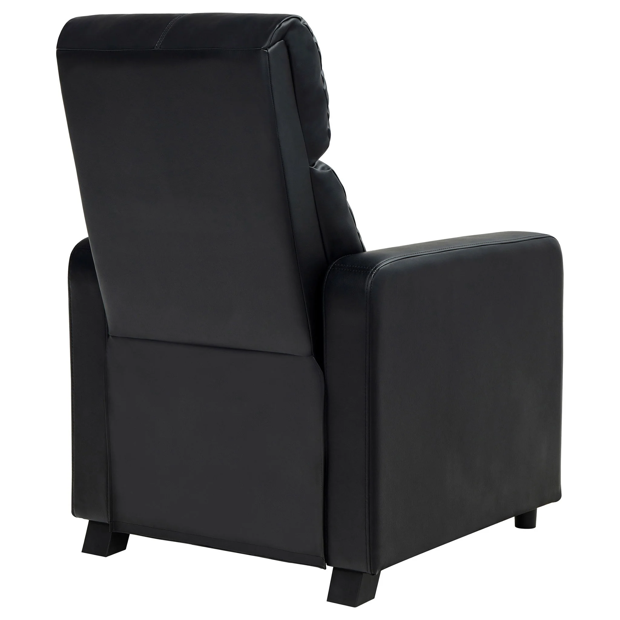 Push Back Recliner - Black - Image 5