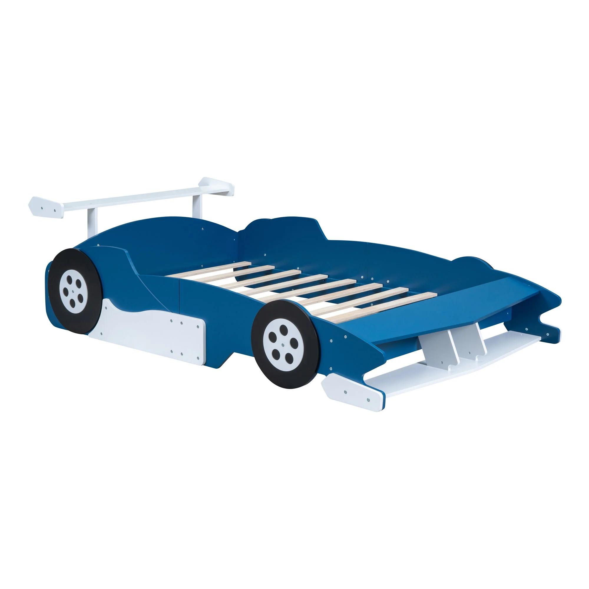Race Car-Shaped Platform Bed With Wheels - Image 6