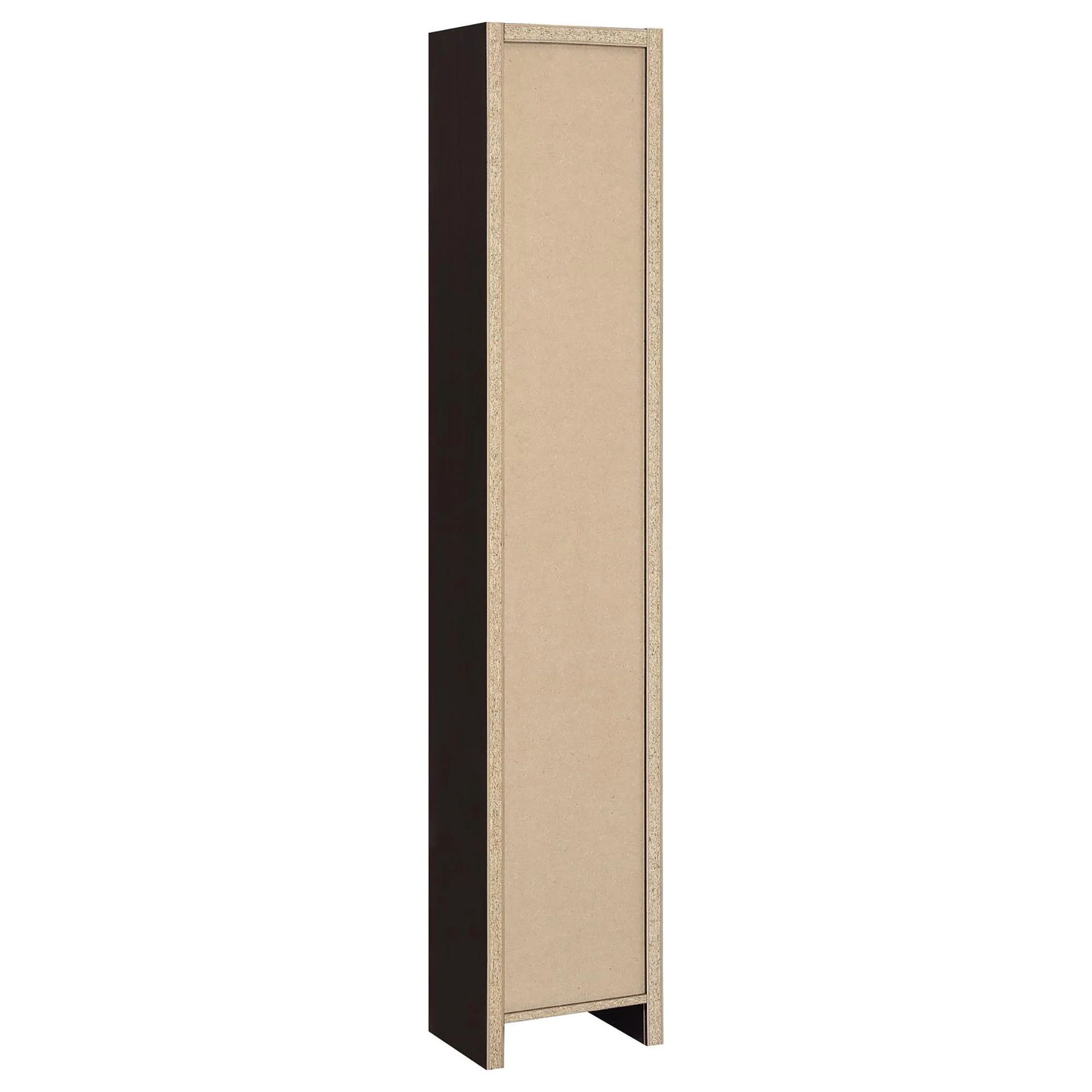 Rectangular Bookcase Tall Slim Storage With 9 Shelves - Brown - Image 6